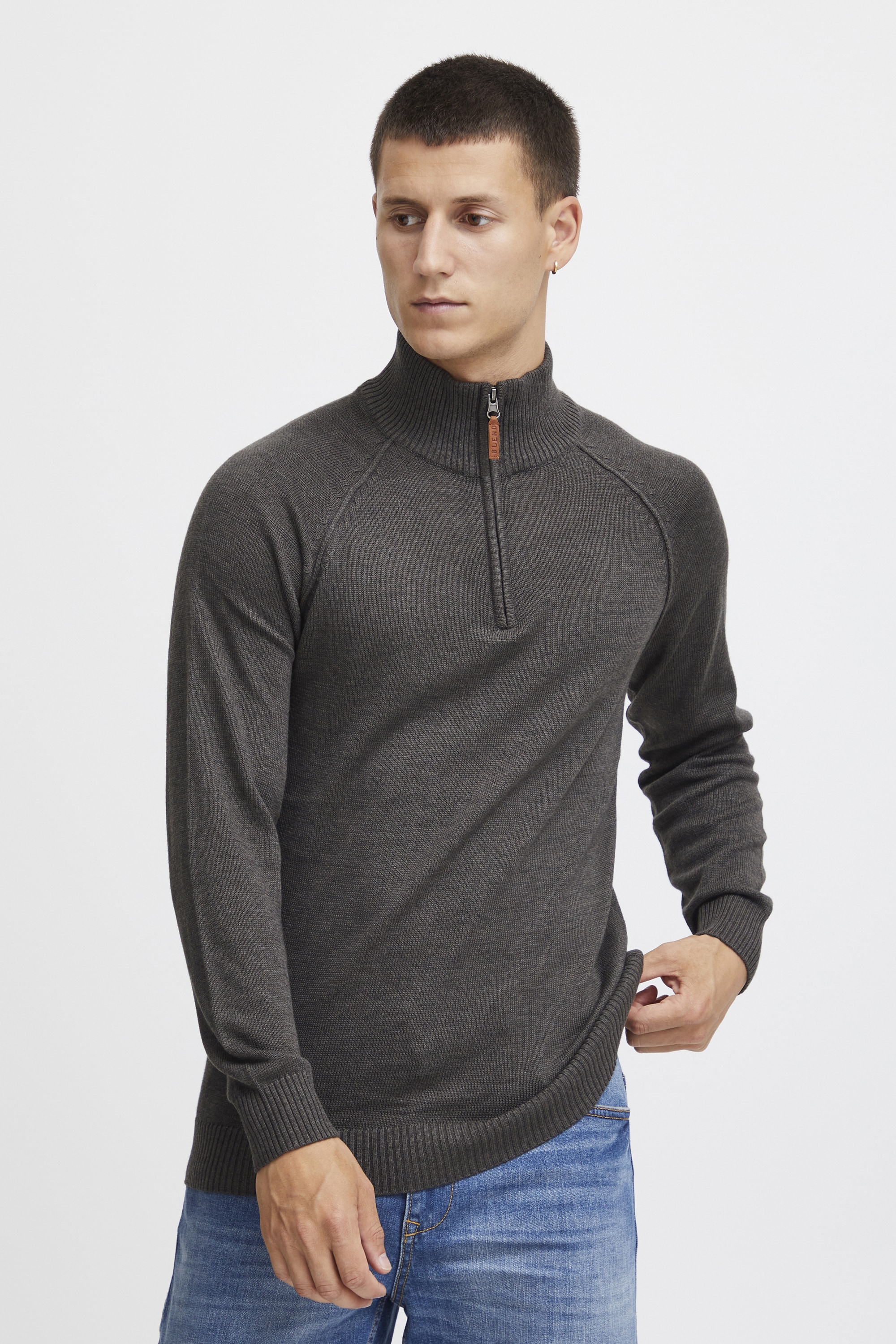 Blend Troyer "BHDanovan", Strickpullover in MeLange-Optik günstig online kaufen