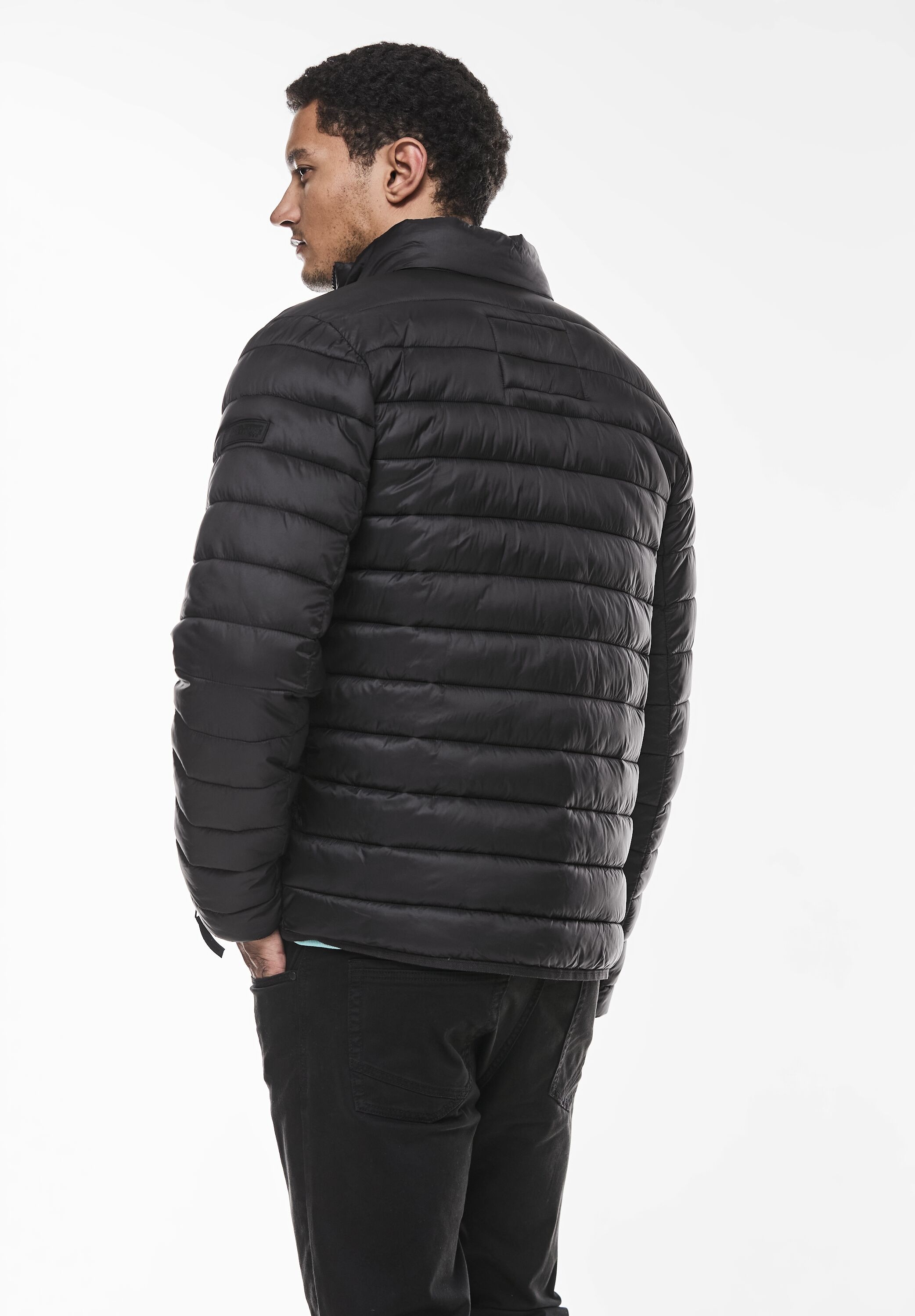STREET ONE MEN Steppjacke, ohne Kapuze, in Unifarbe