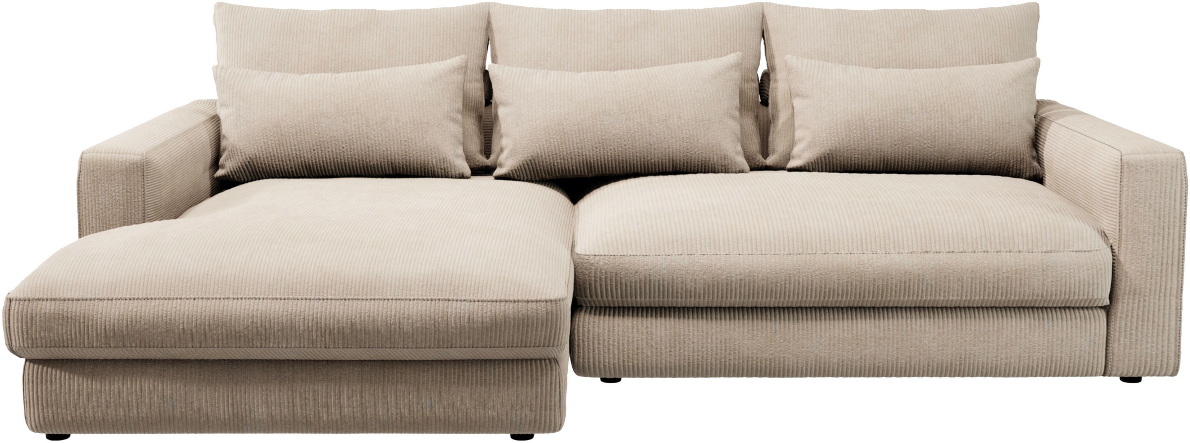 Home affaire Ecksofa "Darwin, viele Kissen, extra tiefe Sitzfläche, 271/89/ günstig online kaufen
