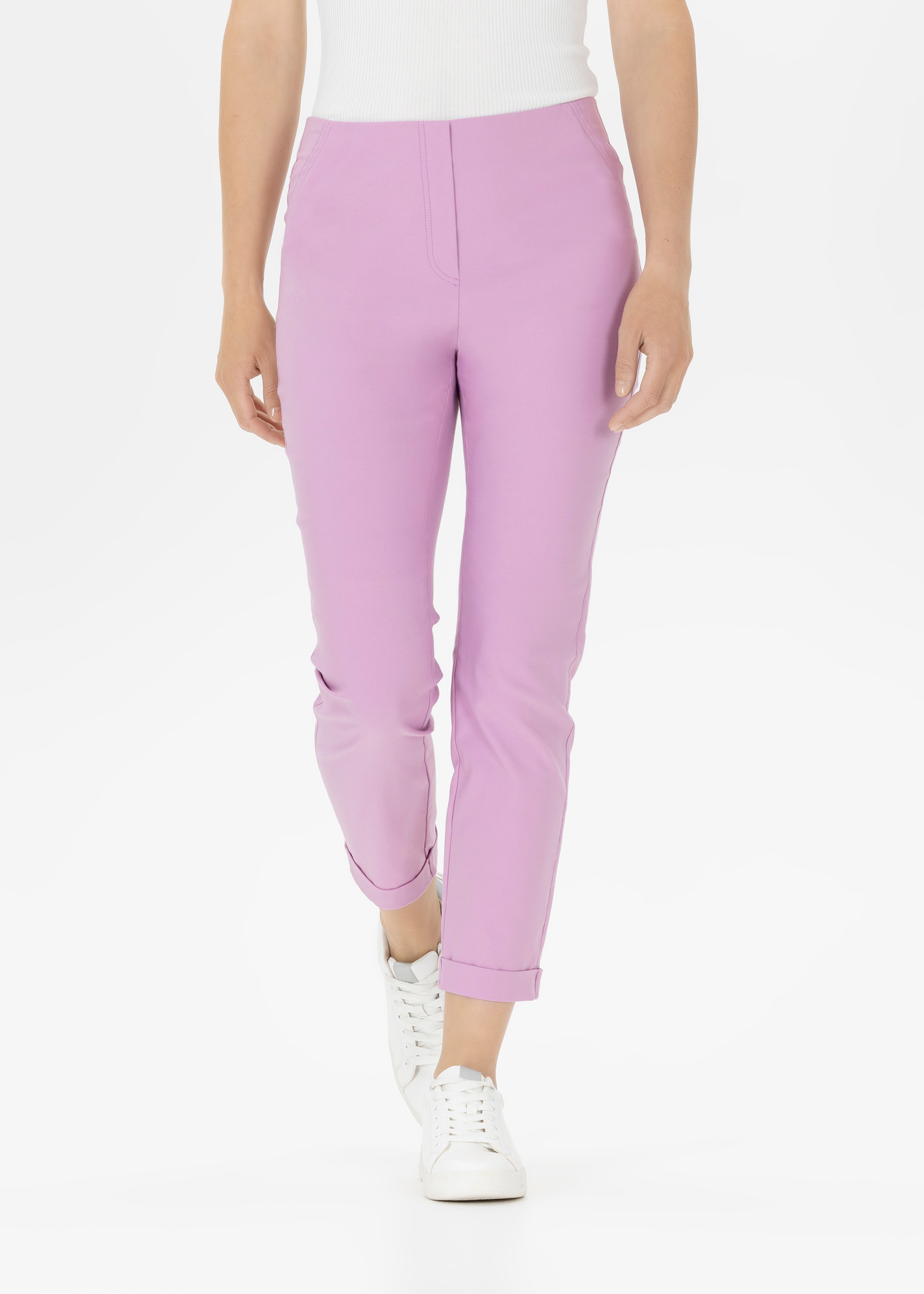 Stehmann Sylvia-680 Women's Slim 3/4 Pants pure lilac