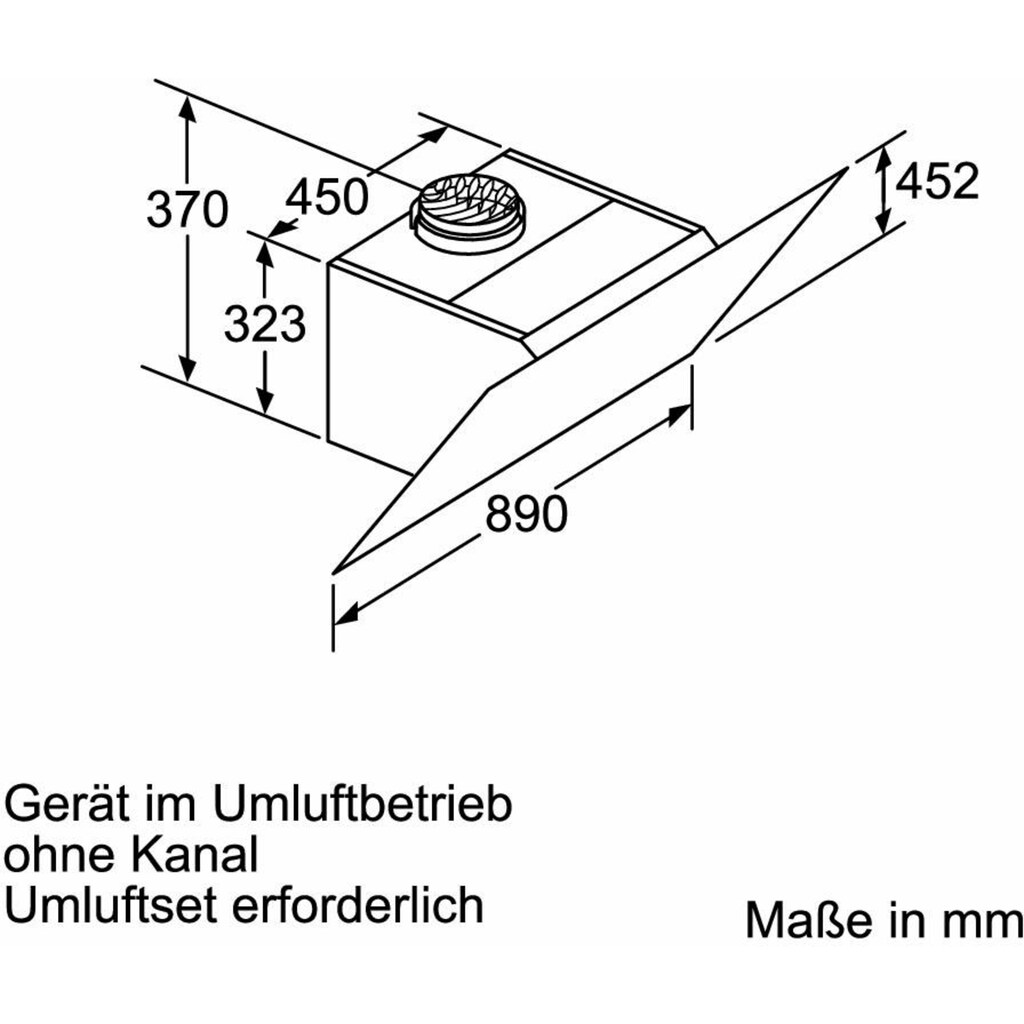 NEFF Kopffreihaube »D95IPP1N0«, Serie N 70