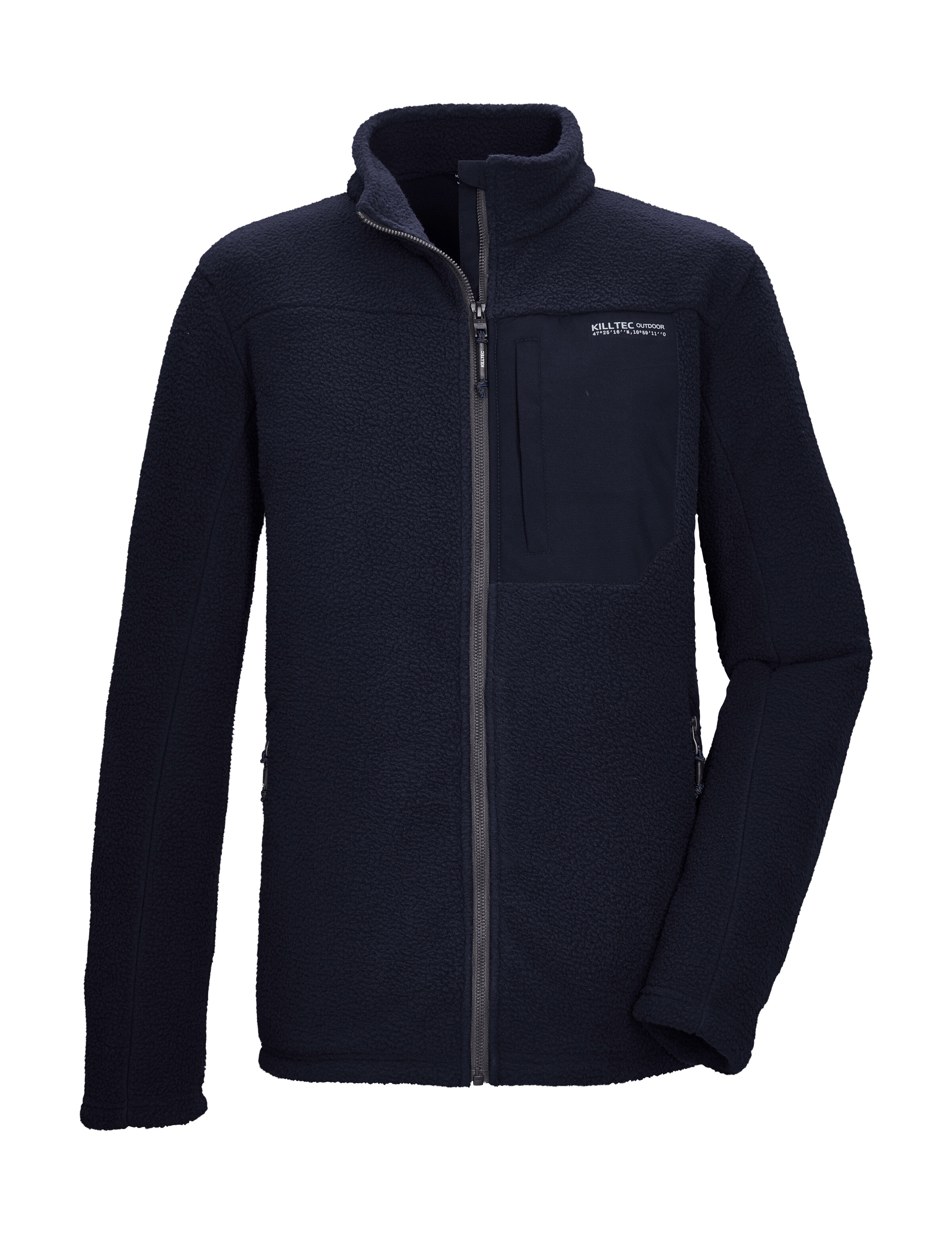 Killtec Fleecejacke »KOW 29 MN FLC JCKT« Sherpa Fleecejacke, warm, Kinnschutz, verschließbare Taschen