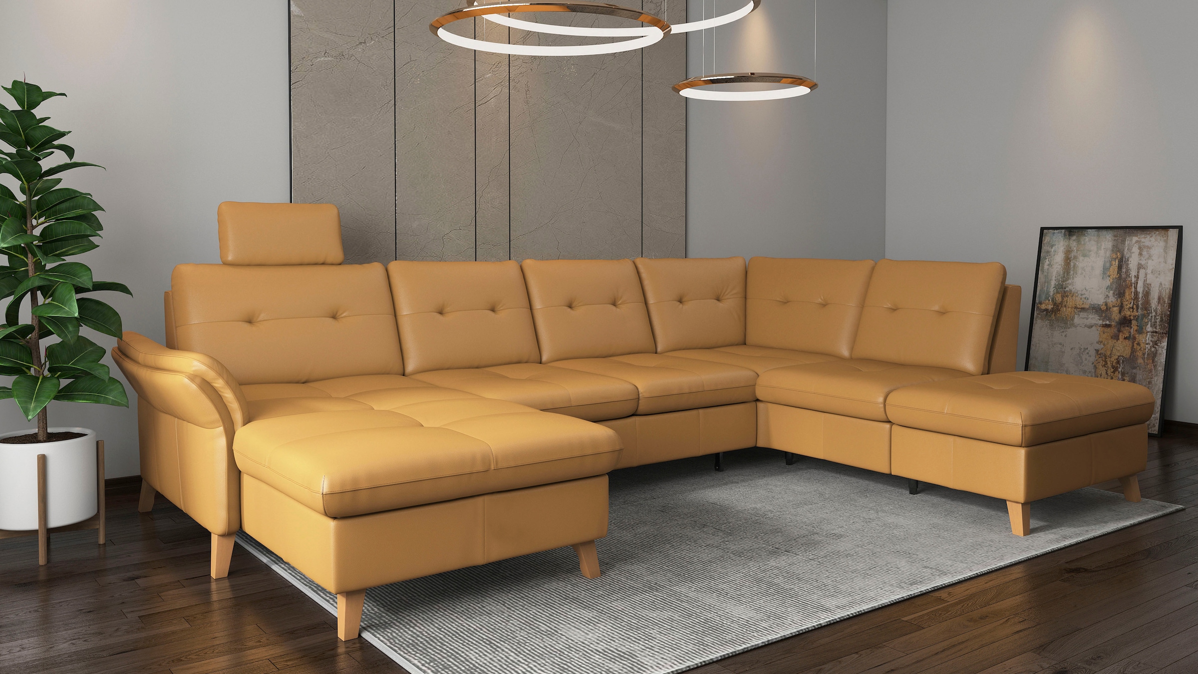 sit&more Wohnlandschaft "Göteborg" inkl. Sitztiefenverstellung, wahlweise m günstig online kaufen