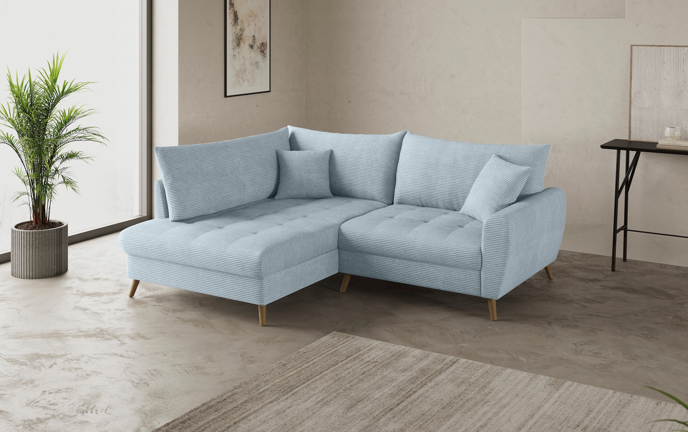 Mr. Couch Ecksofa »Blackburn II, L-Form«, Mit Kaltschaumpolsterung bis 140 kg belastbar