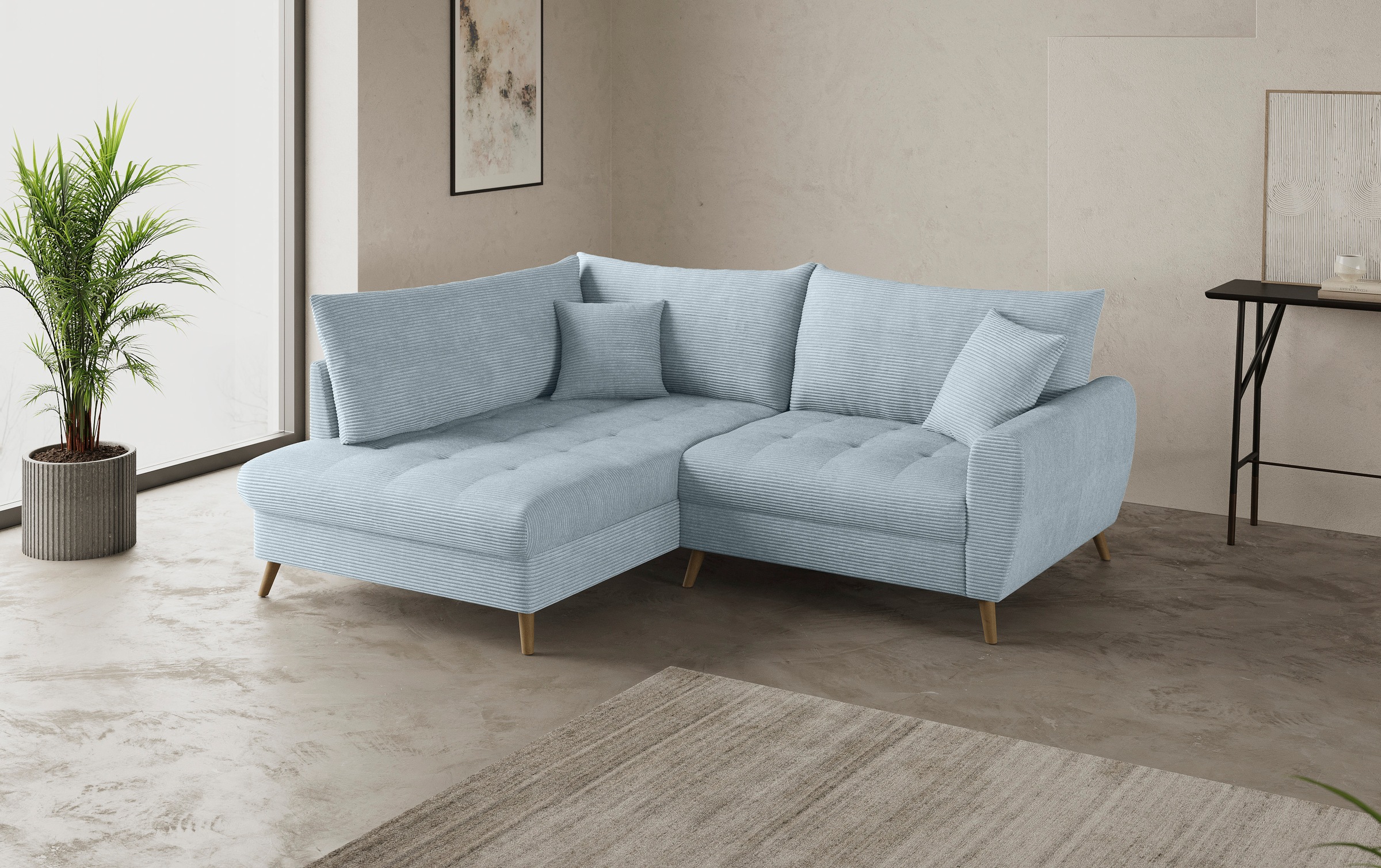 Mr. Couch Ecksofa "Blackburn II, L-Form" Mit Kaltschaumpolsterung bis 140 k günstig online kaufen