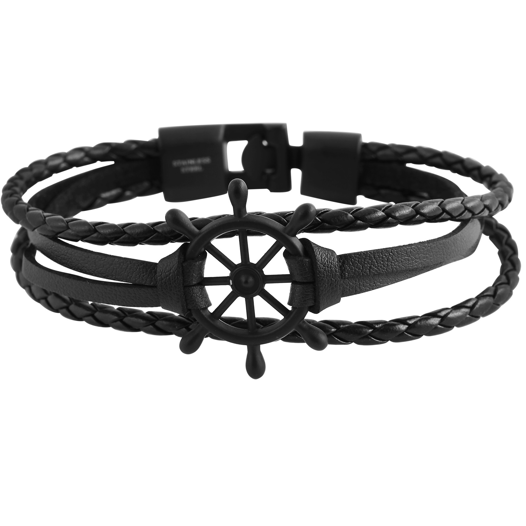 Edelstahlarmband »Herren Armband Steuerrad aus Edelstahl 23 cm«