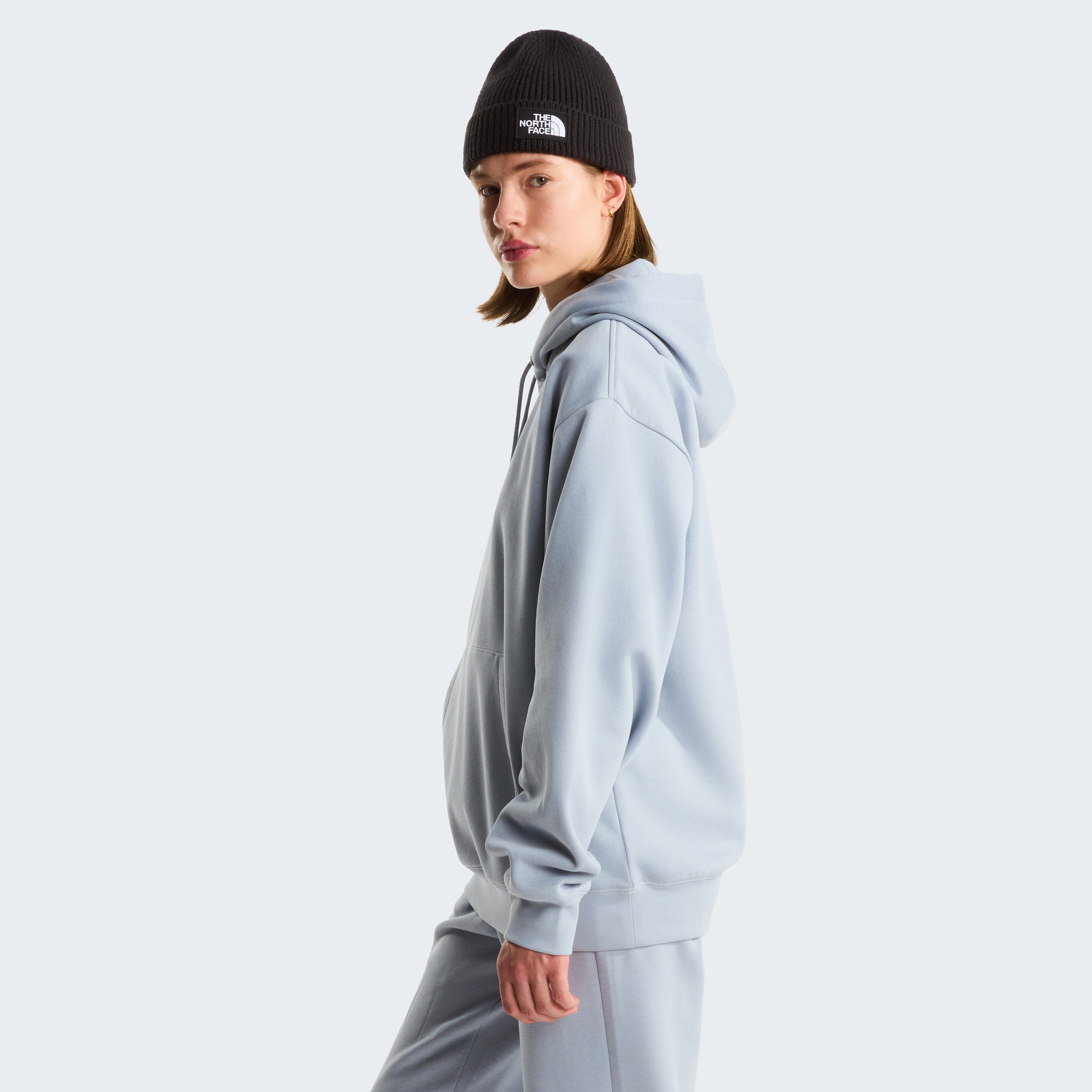 The North Face W Essential Oversize Hoodie Frost Grey L 2
