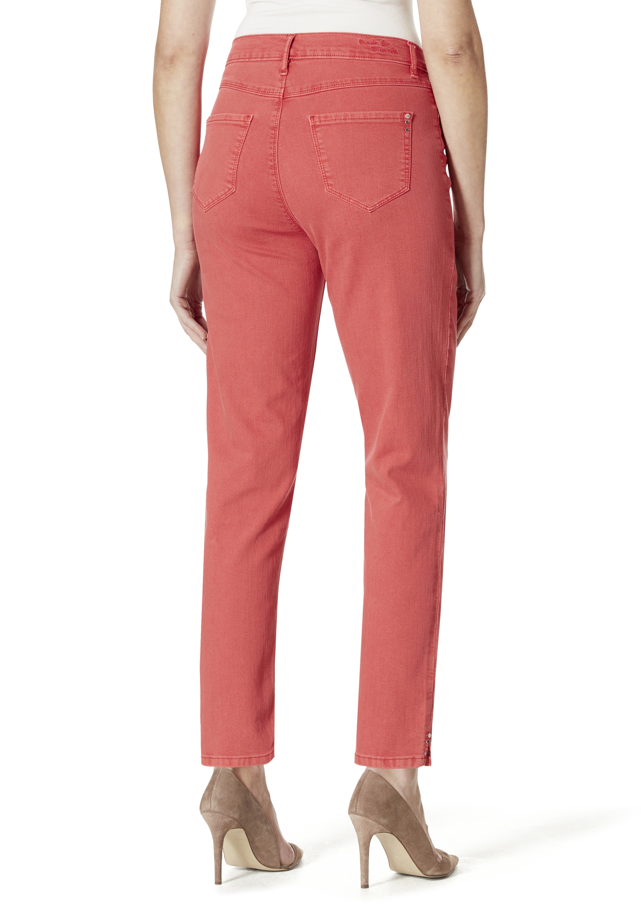 STOOKER WOMEN 5-Pocket-Jeans »Nizza Twill Tapered Fit«, Casual Clean Wash Twill Coloured Mit Seitlichem Gummibund. für Damen