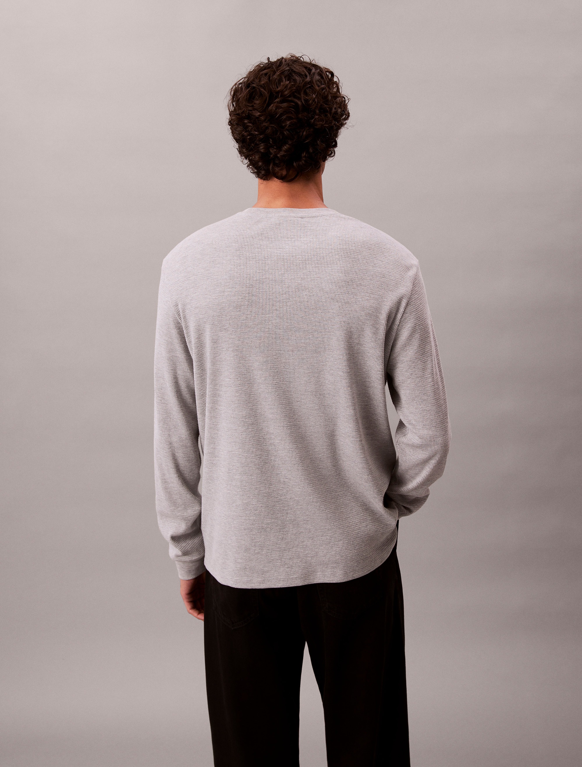 Calvin Klein Jeans Langarmshirt "LS WAFFLE BADGE CREWNK TEE", Mit Rundhalsa günstig online kaufen