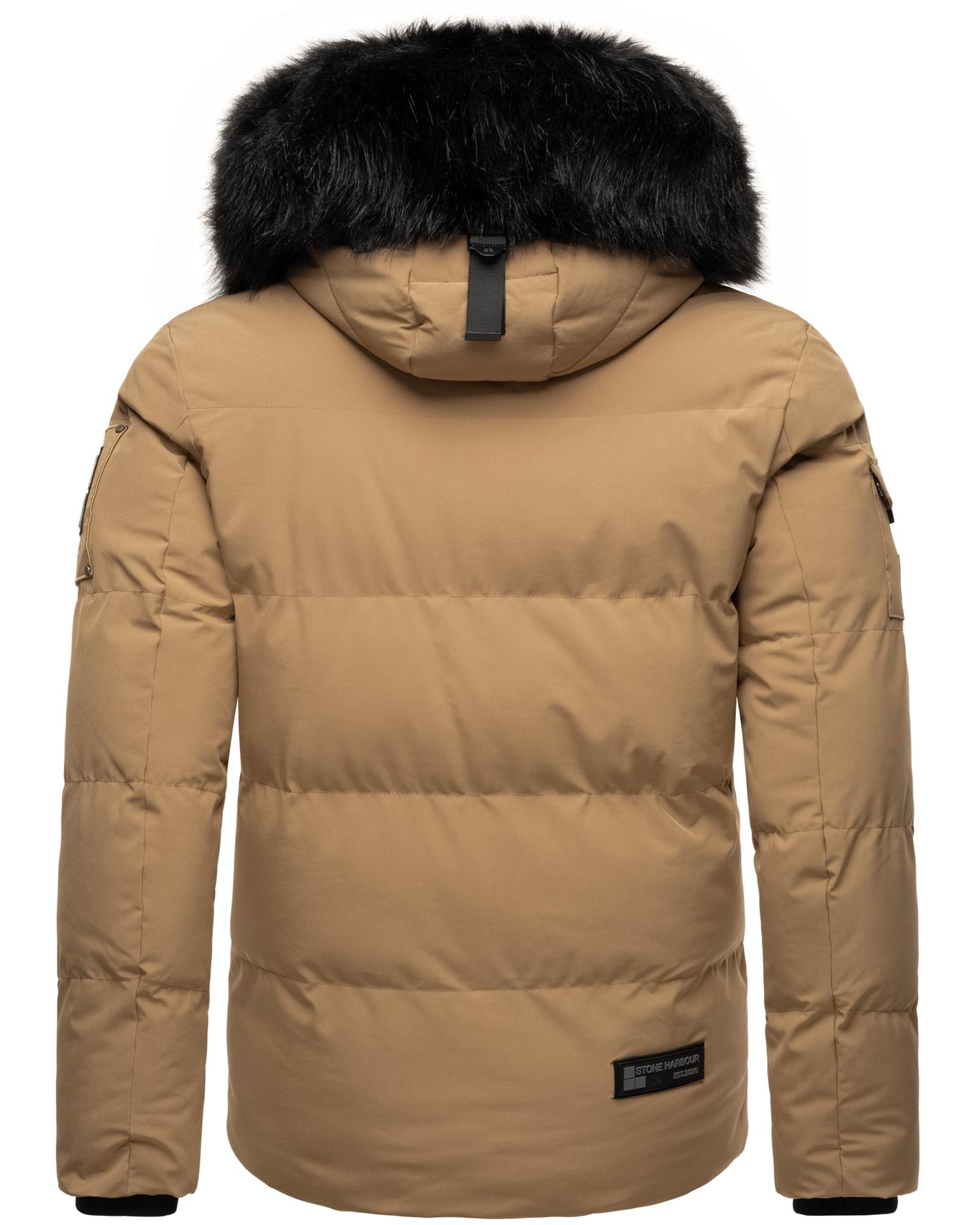Stone Harbour Winterjacke »Halvaar«, mit Kapuze, stylischer Winterparka mit abnehmbarer Kapuze