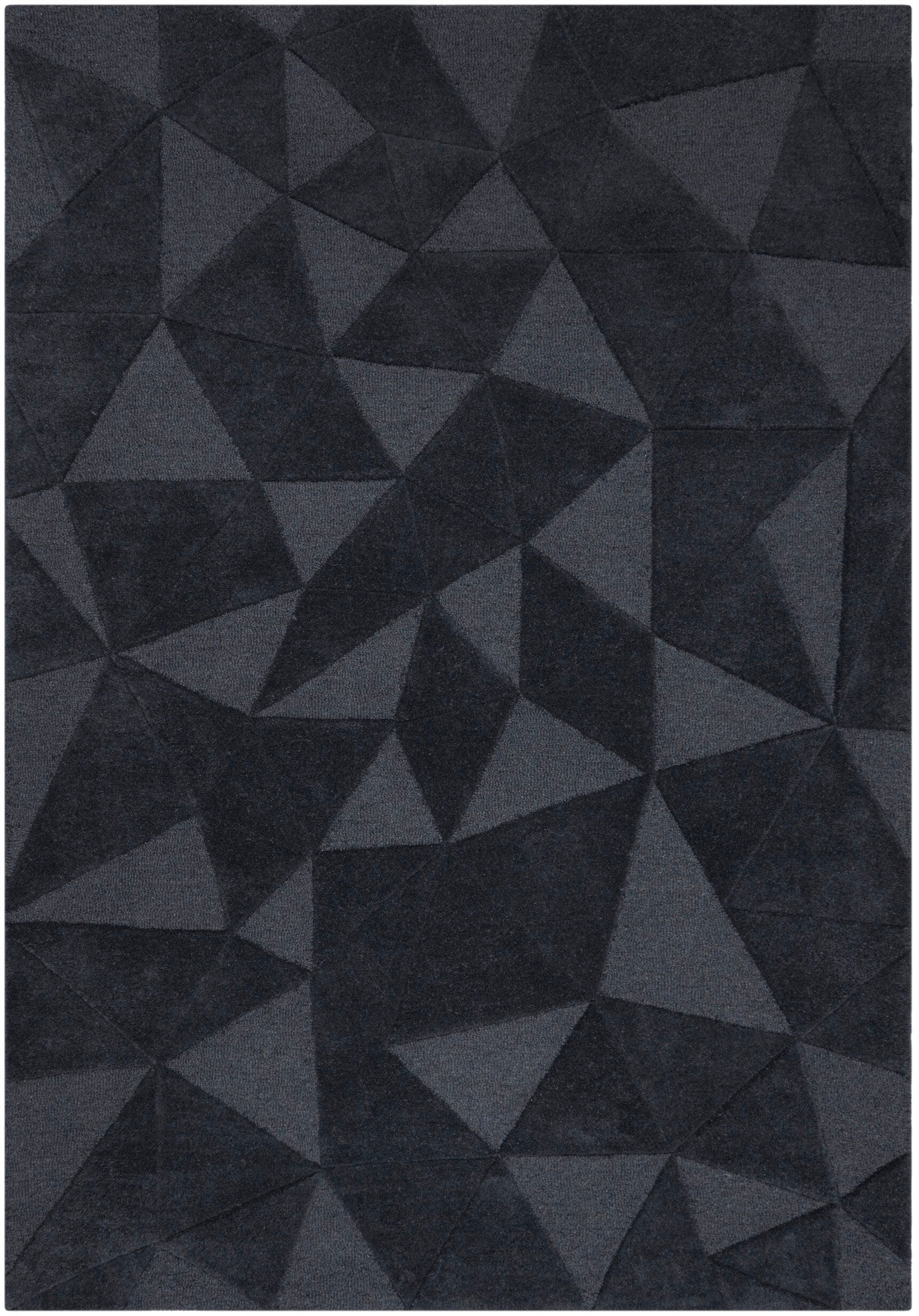 FLAIR RUGS Wollteppich "Shard" rechteckig 10 mm Höhe Hoch-Tief Effekt, Hand günstig online kaufen