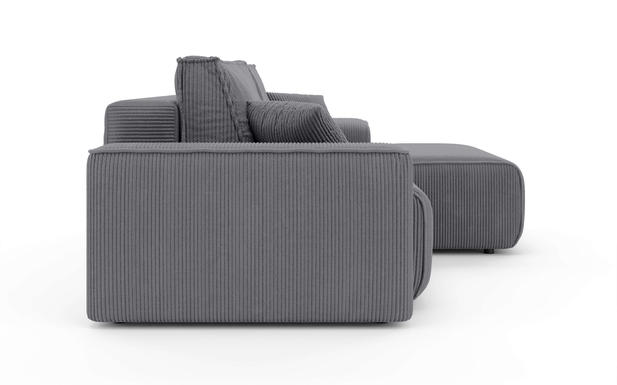 Home affaire Ecksofa »Santenay mit Bettfunktion und Bettkasten, Maße: B/T/H 266/164/90 cm«, L-Form mit Wellenfederung, Schlaffläche: 140x213 cm, auch in Cord