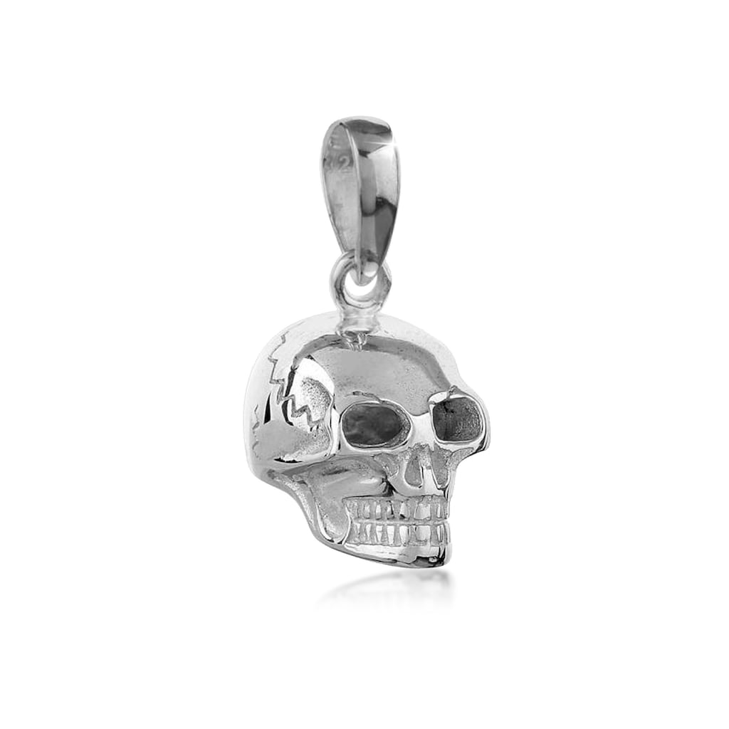 Kuzzoi Kettenanhänger »Herren Totenkopf Kettenanhänger Gothic 925 Silber«