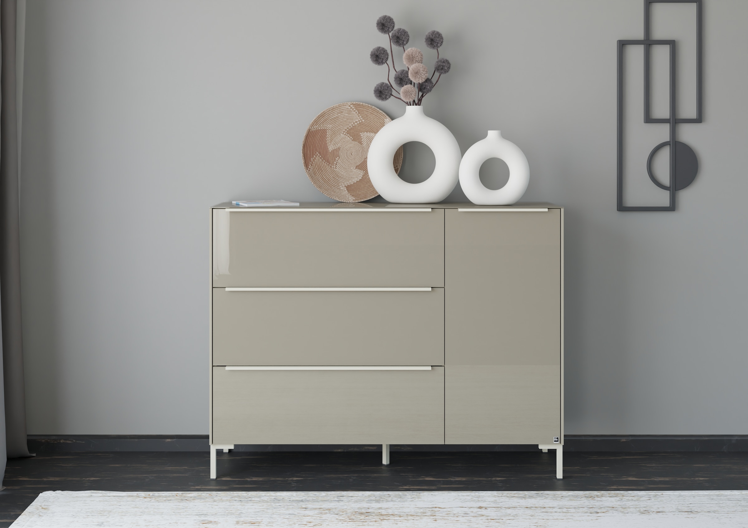 set one by Musterring Sideboard "Reno" 1 Stk. tlg. Mit Winkelfuß in diversen Farben, 108 cm Höhe & Farbauswahl