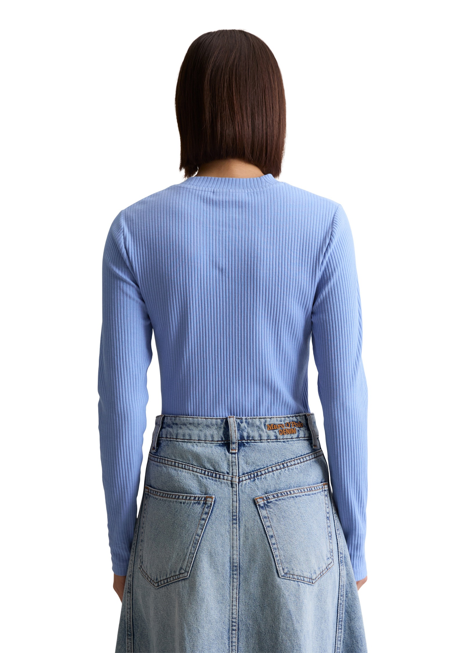 Marc O'Polo DENIM Langarmshirt »aus Rippjersey«