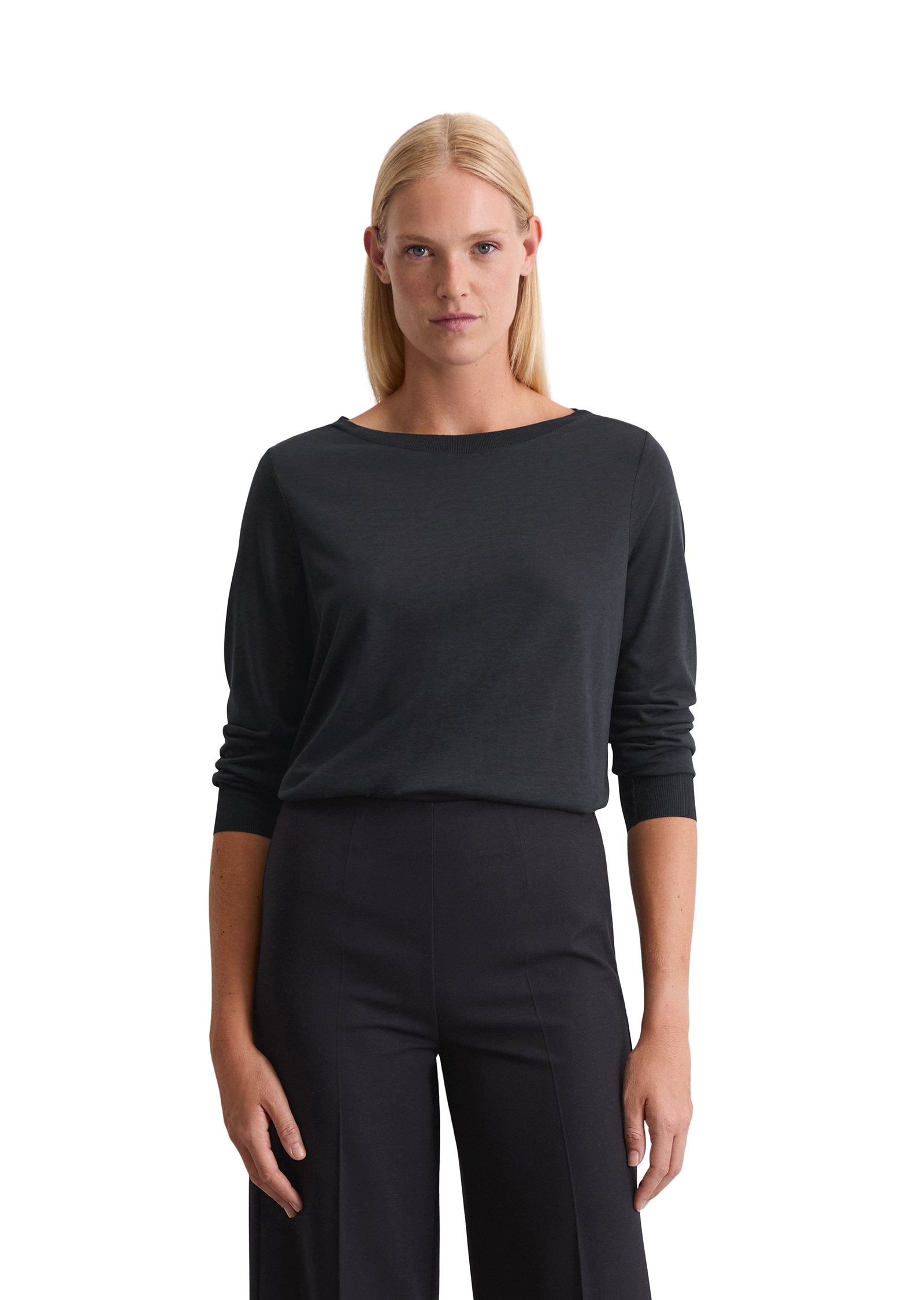 Marc OPolo Langarmshirt "aus TENCEL™ Lyocell-Baumwolle-Mix" günstig online kaufen