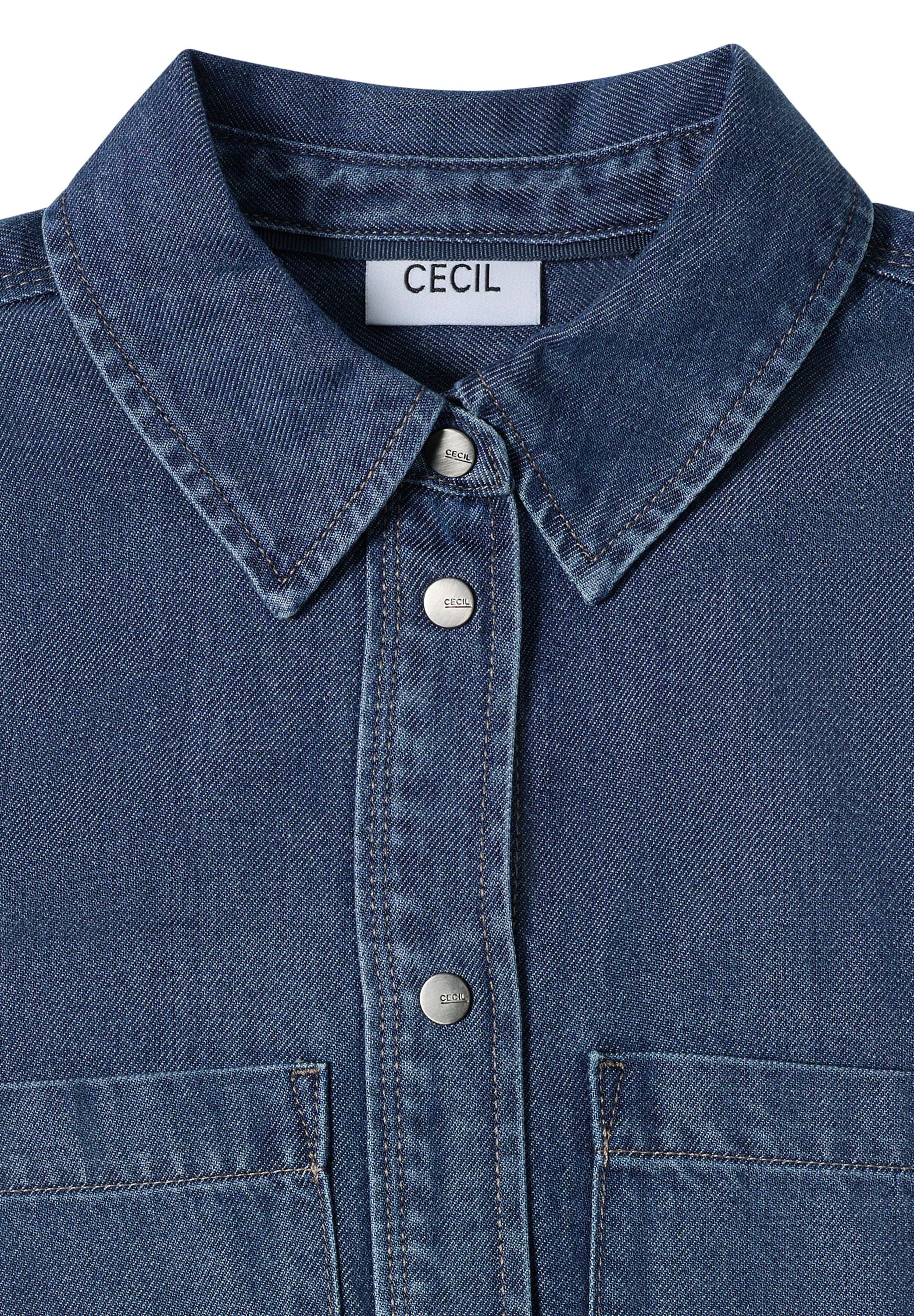 Cecil Jeanskleid, mit Knopfleiste
