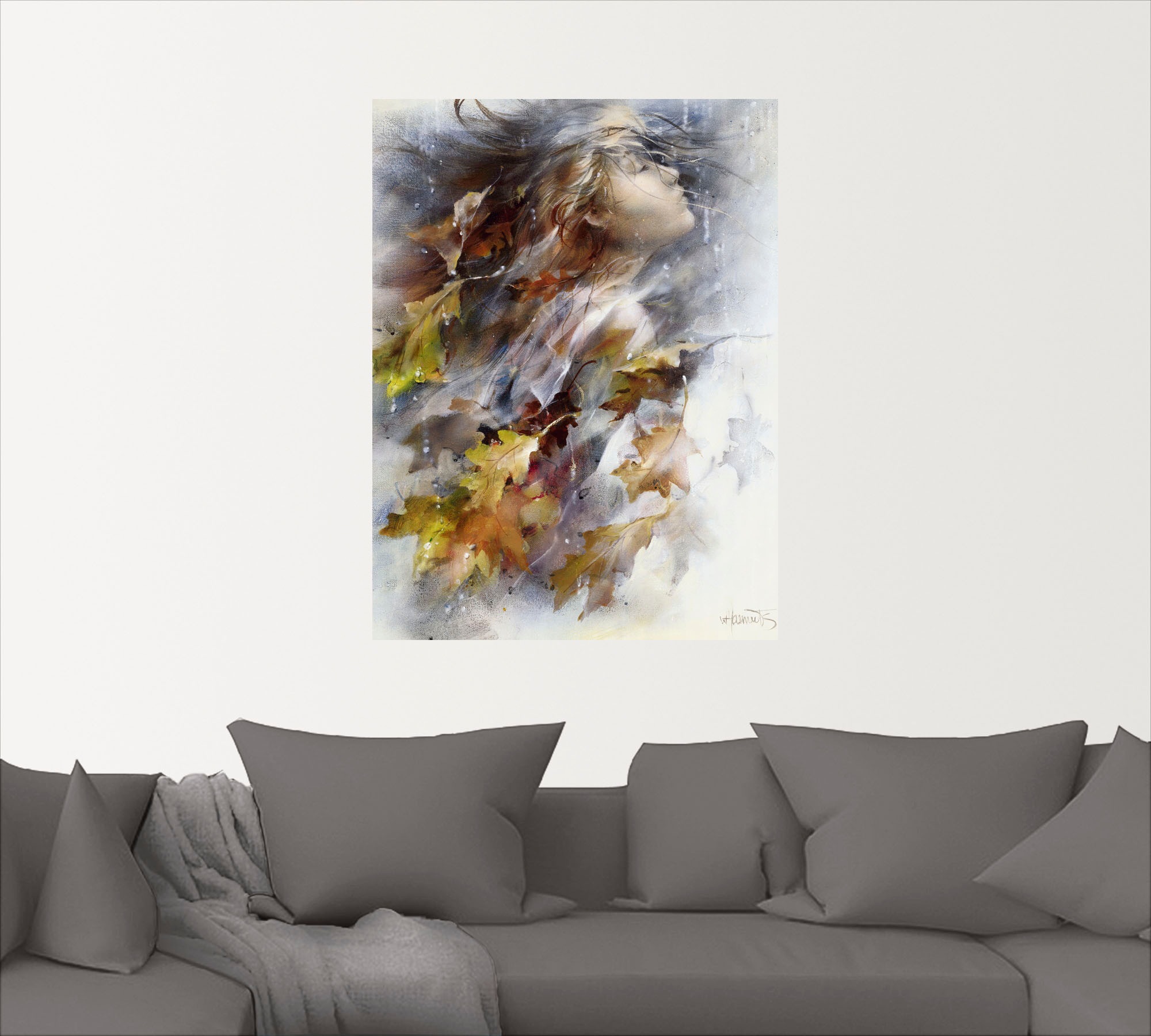 Artland Wandbild »Herbst«, Frau, (1 St.), als Leinwandbild, Poster, Wandaufkleber in verschied. Größen