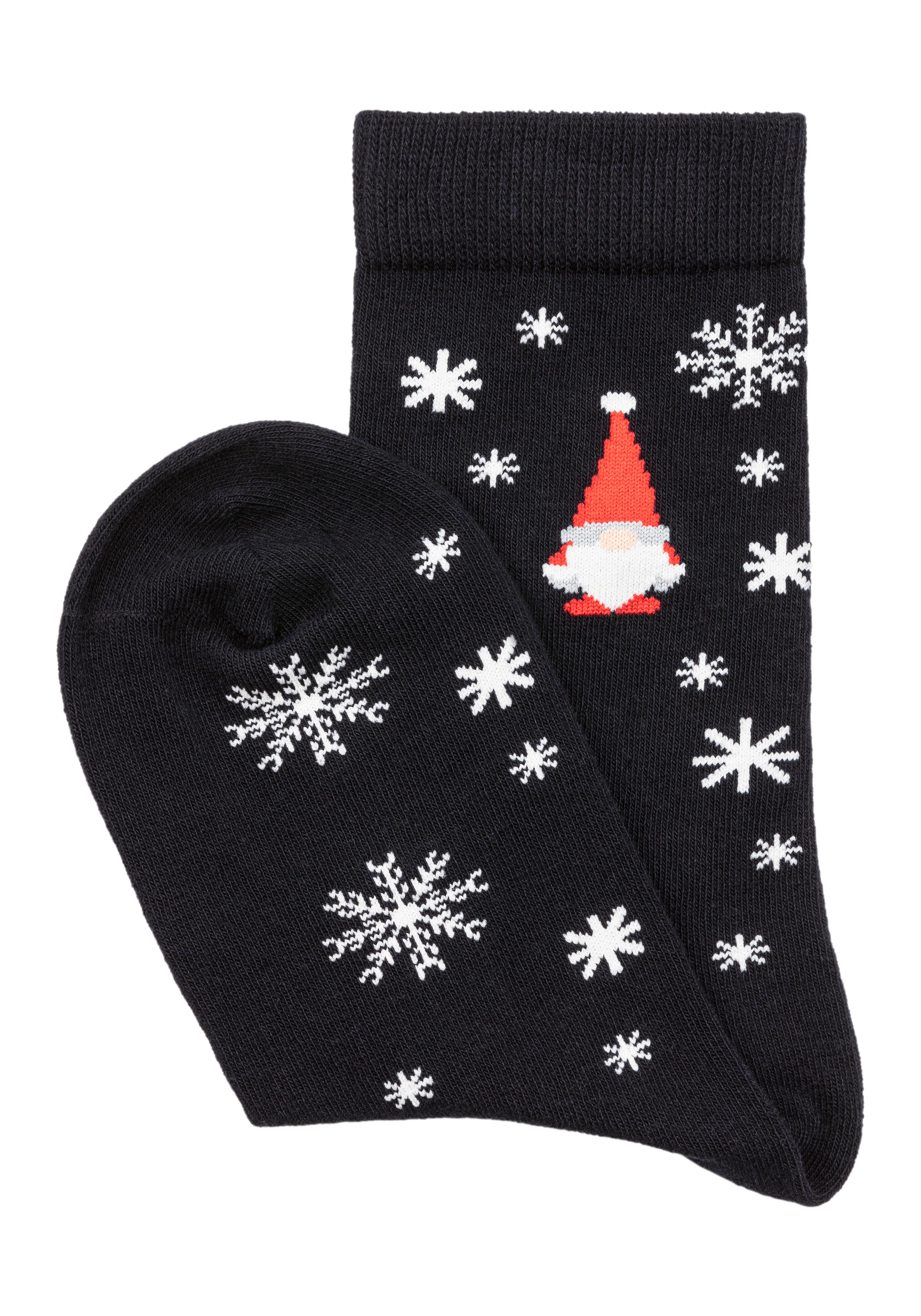 H.I.S Basicsocken, (Packung, 3 Paar), mit weihnachtlichen Motiven