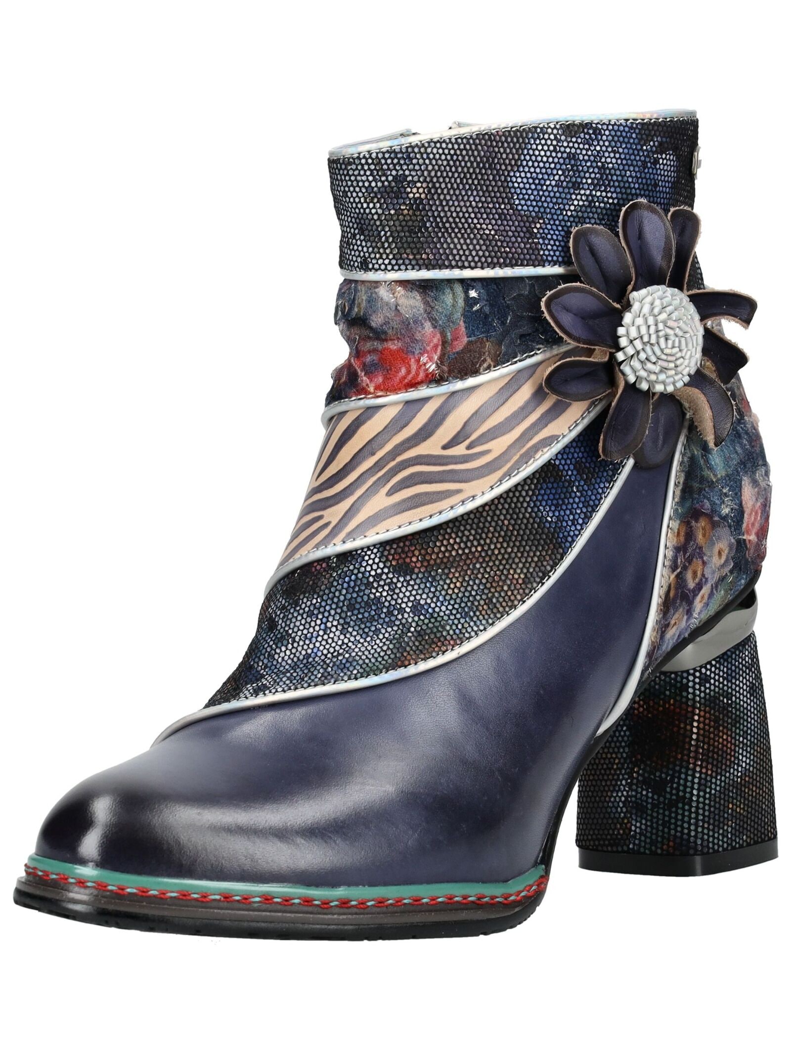 LAURA VITA High-Heel-Stiefelette "LAURA VITA Stiefelette Leder/Textil" günstig online kaufen