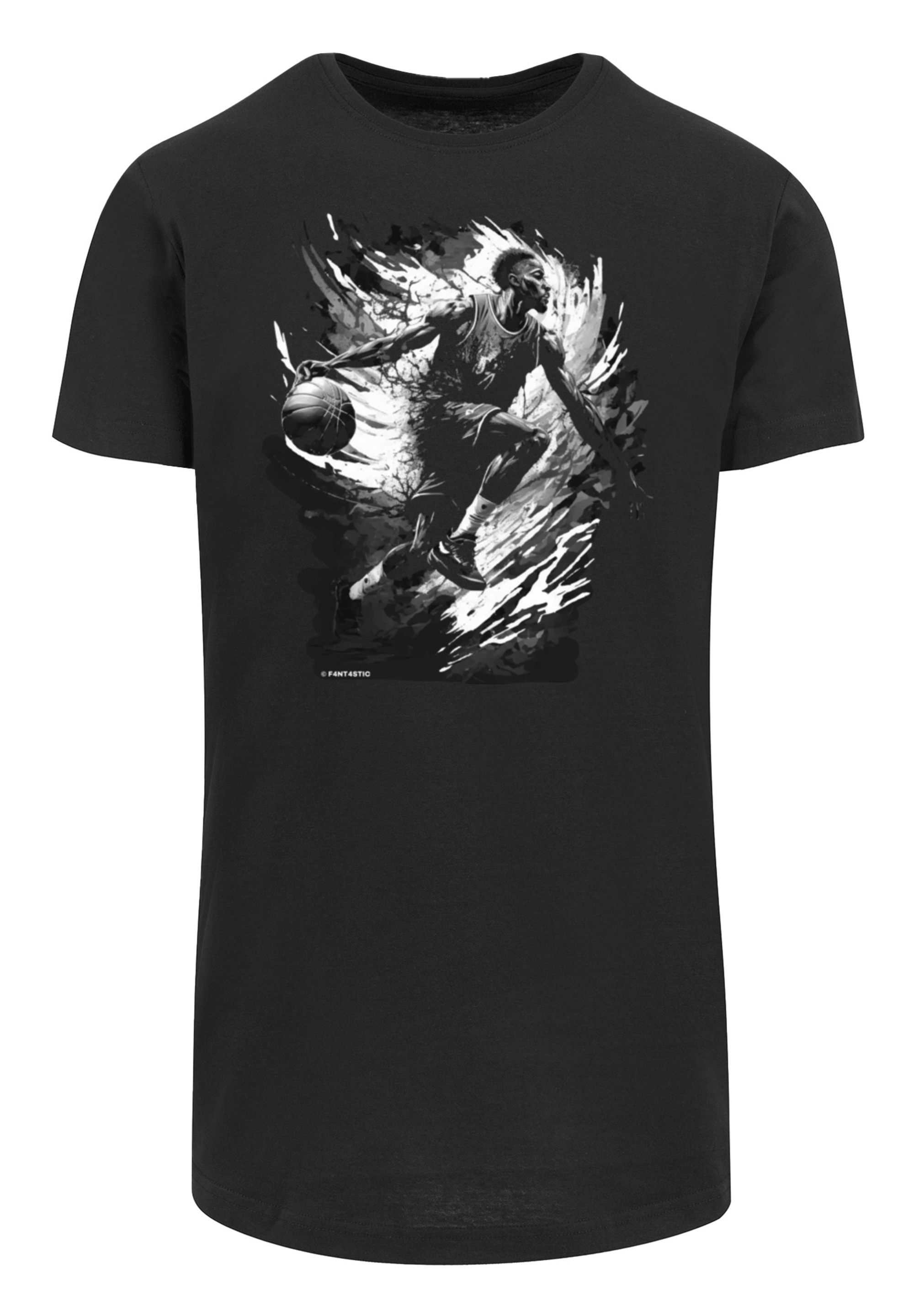 F4NT4STIC T-Shirt »Basketball Splash Sport LONG« Print