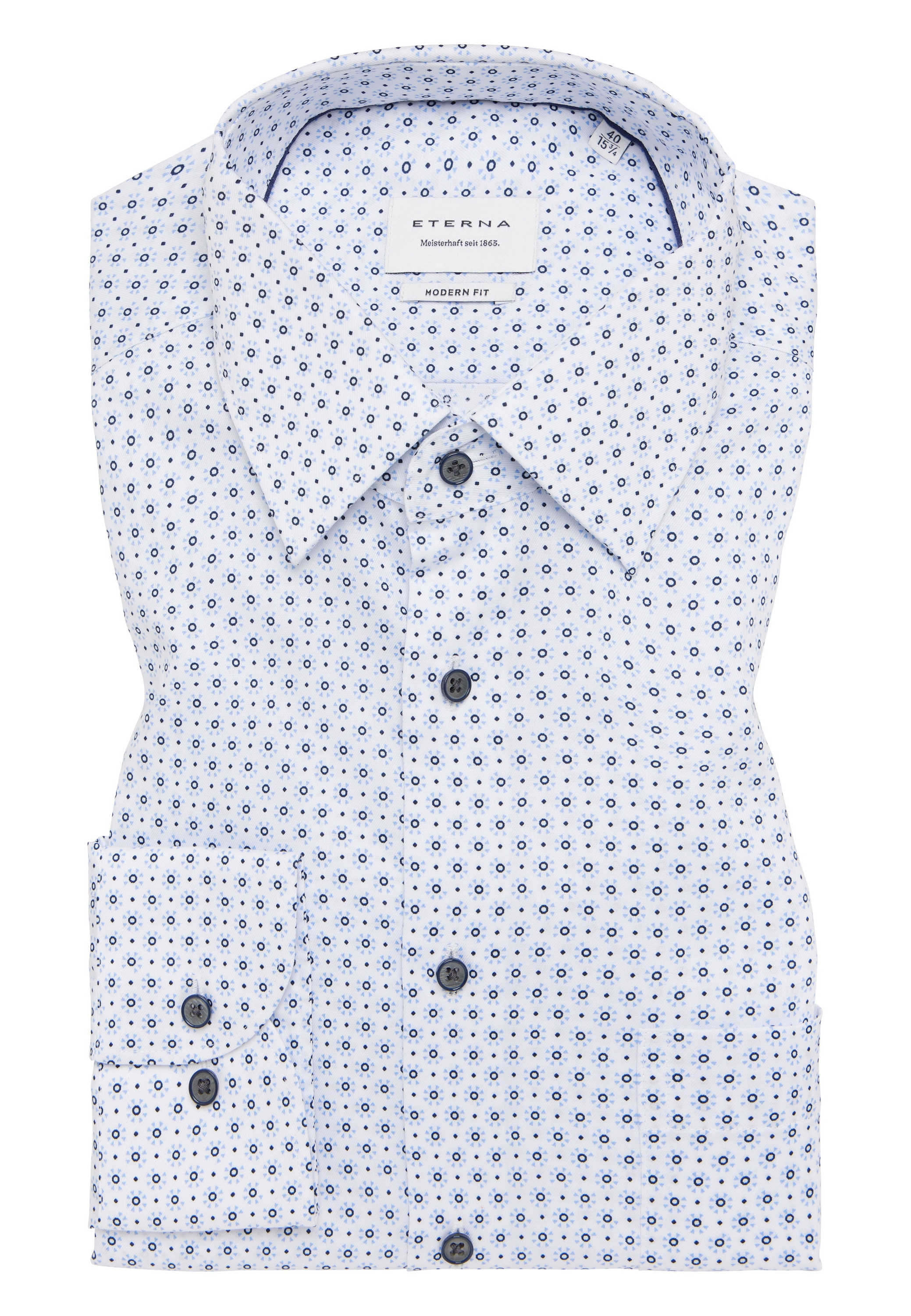 Eterna Langarmhemd »MODERN FIT«, NON IRON (bügelfrei)