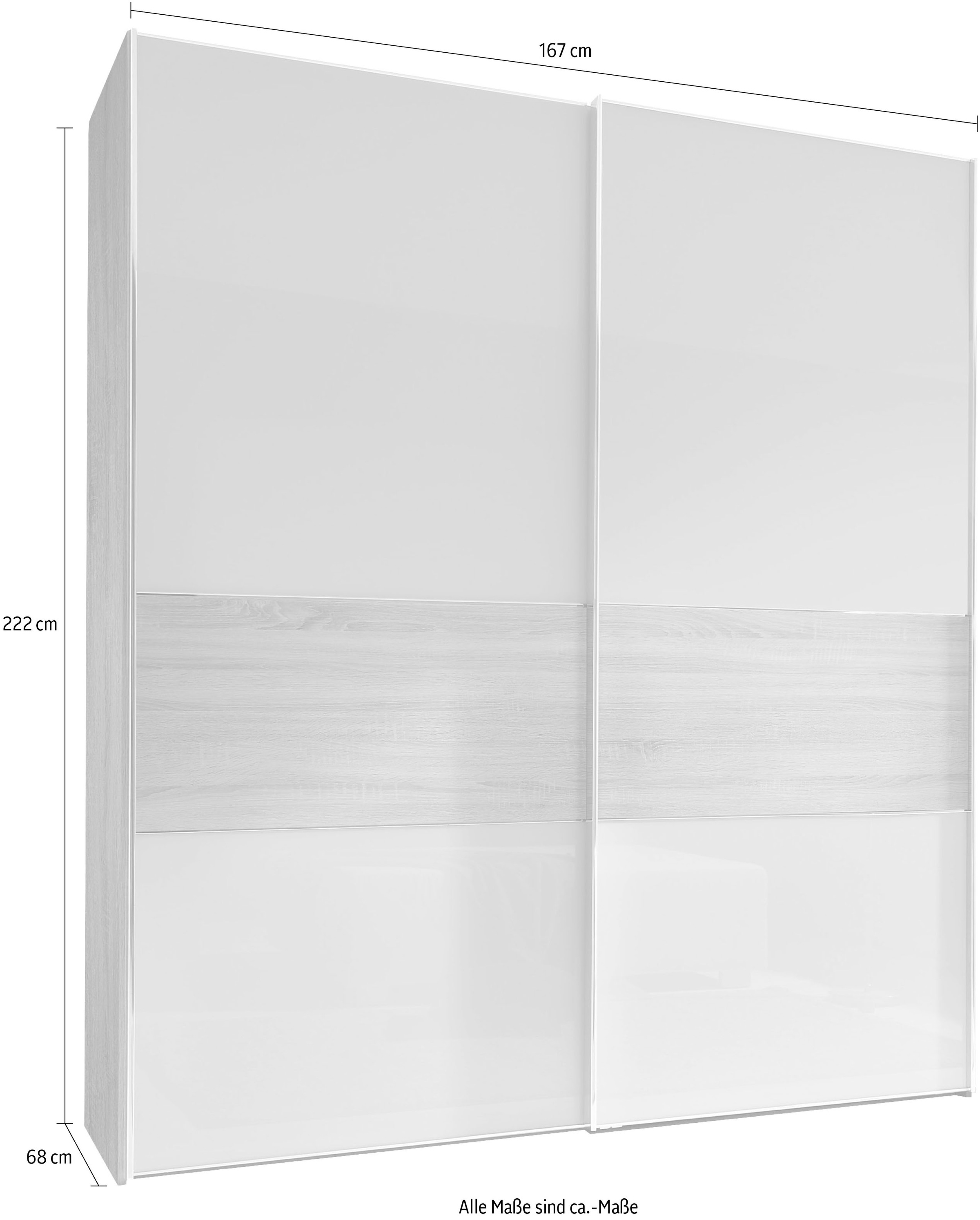 STAUD Schwebetürenschrank »Sinfonie Plus, edles Design in hochwertiger Qualität, Made in Germany«, In vier verschiedenen Ausstattungsvarianten