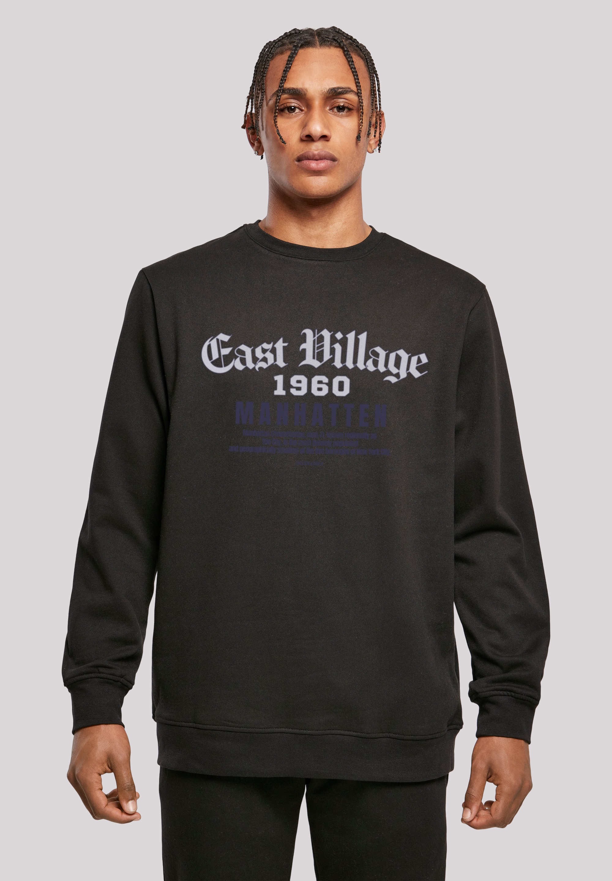 F4NT4STIC Kapuzenpullover "East Village Manhatten CREW", Print