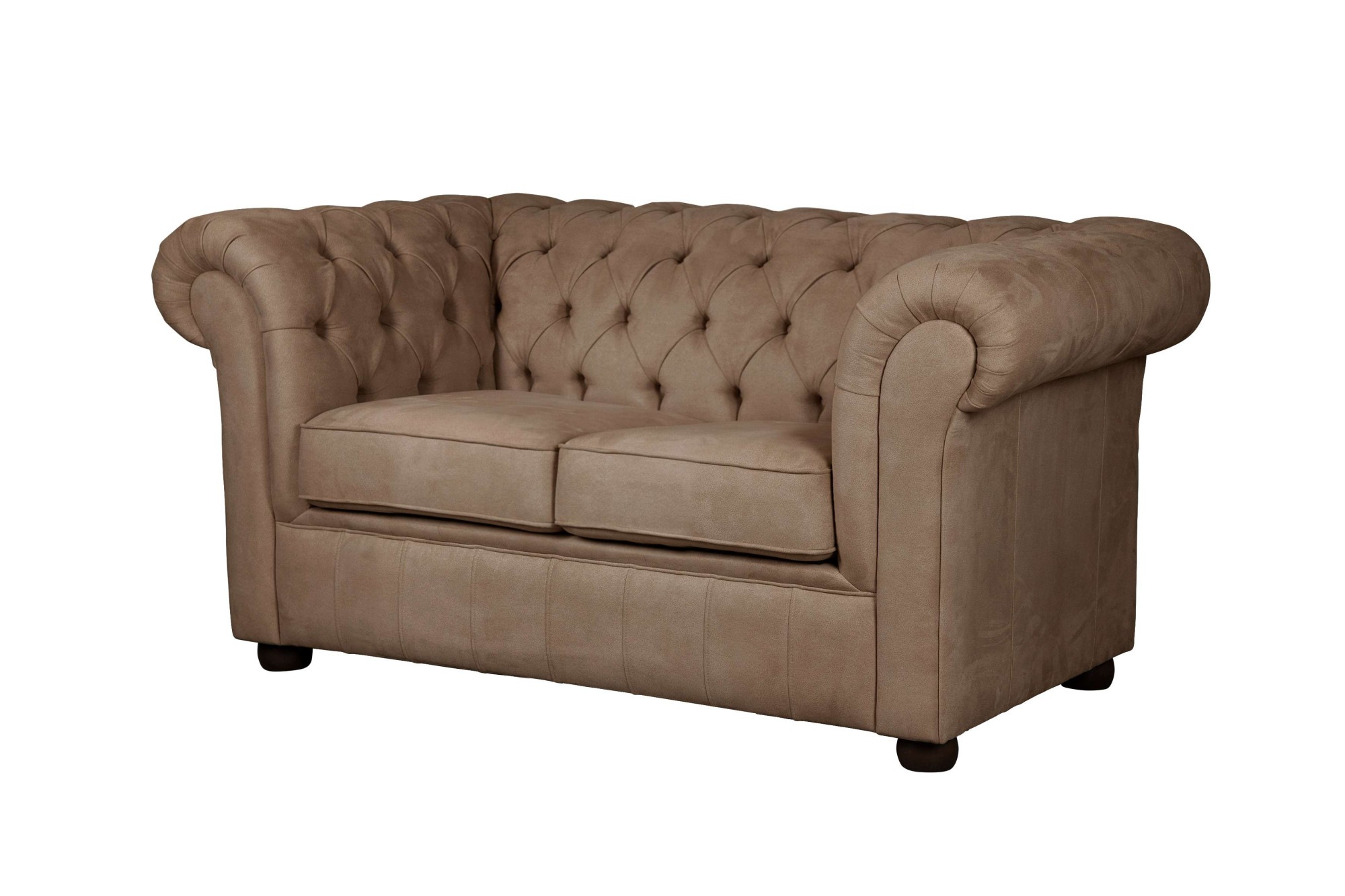 Home affaire 2-Sitzer »CHARENTE, Chesterfield-Sofa, Wellenfederung, Maße: B/T/H: 147/89/74 cm«, mit edler Knopfheftung und typischen Armlehnen