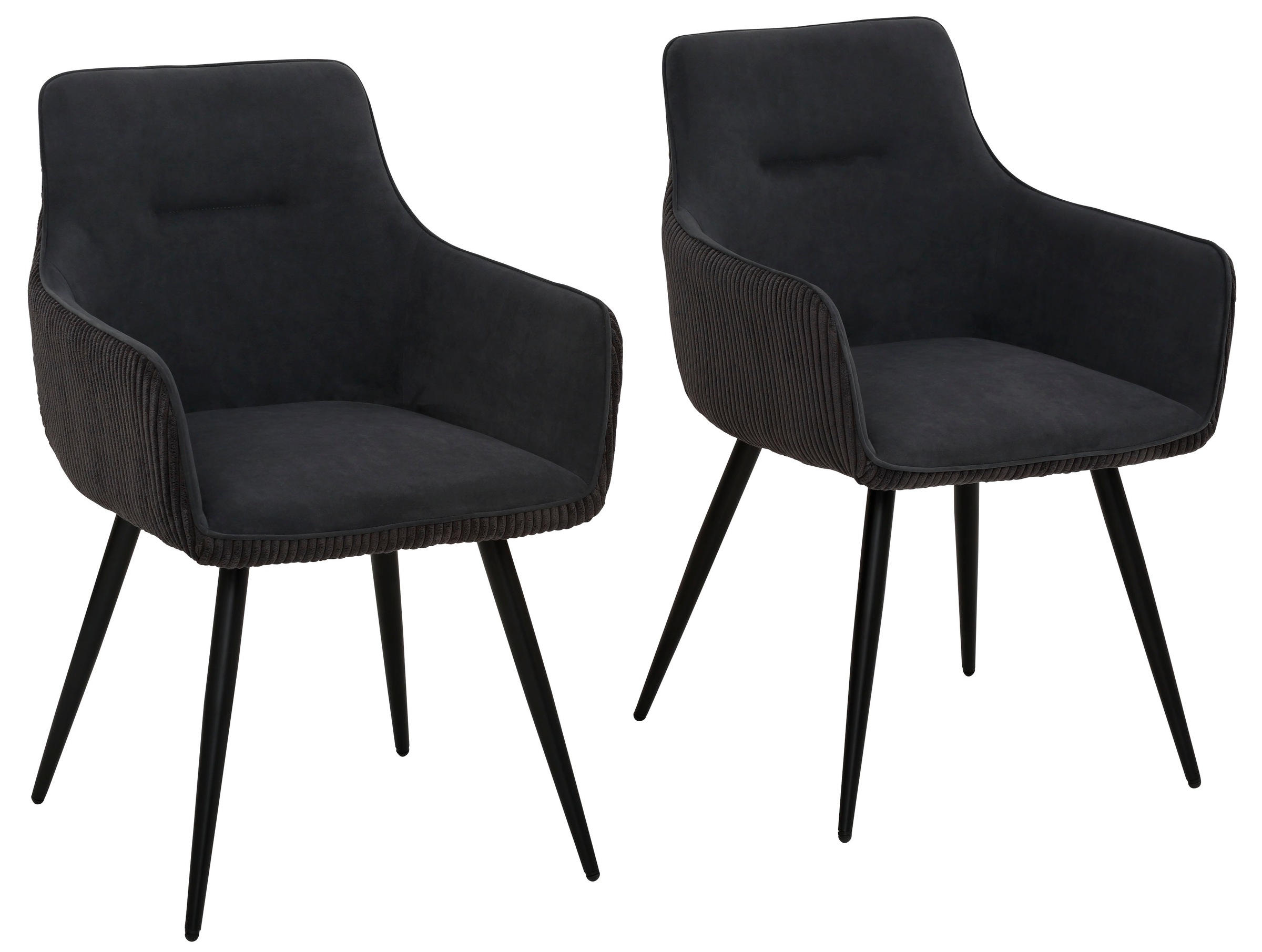 HELA Esszimmerstuhl "LISA" (Set) 2 Stk.Armlehnstuhl, moderner Materialmix: günstig online kaufen