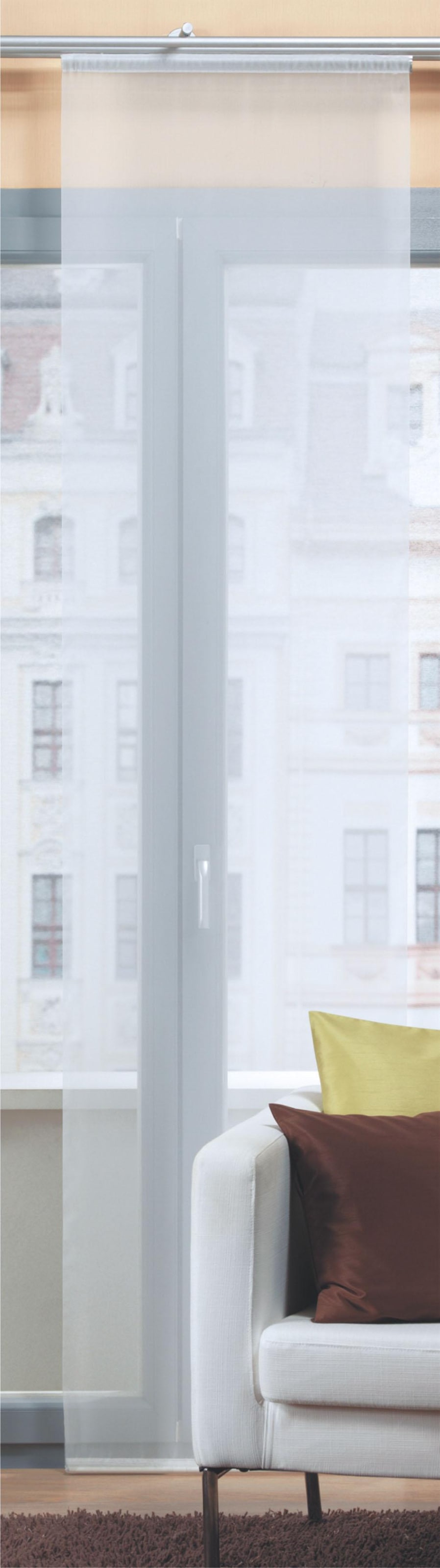 HOME WOHNIDEEN Schiebegardine "CROCKETT" Klettband 1 Stk. tlg. HxB: 245x60 günstig online kaufen