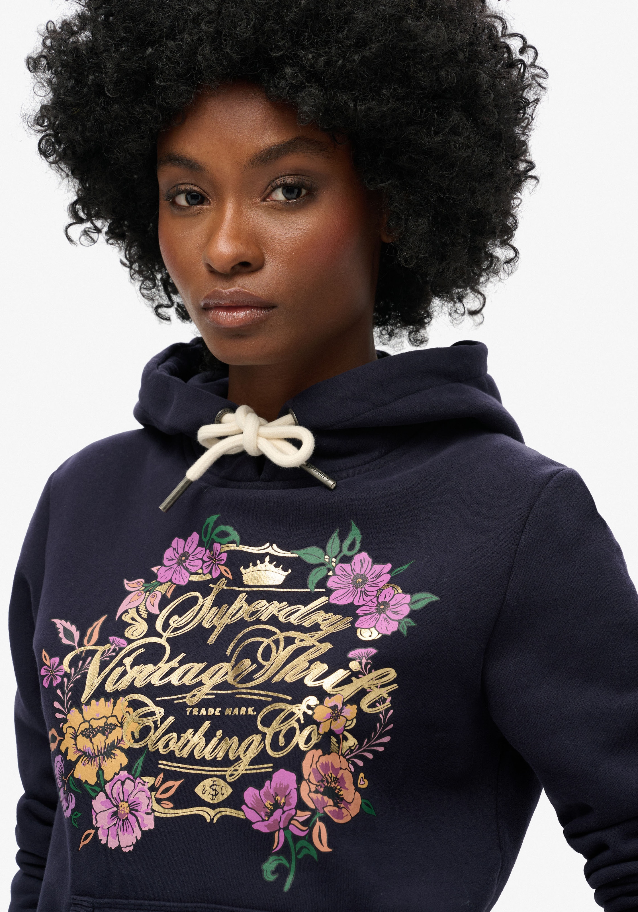 Superdry Kapuzensweatshirt "FLORAL GRAPHIC LOGO HOODIE" günstig online kaufen