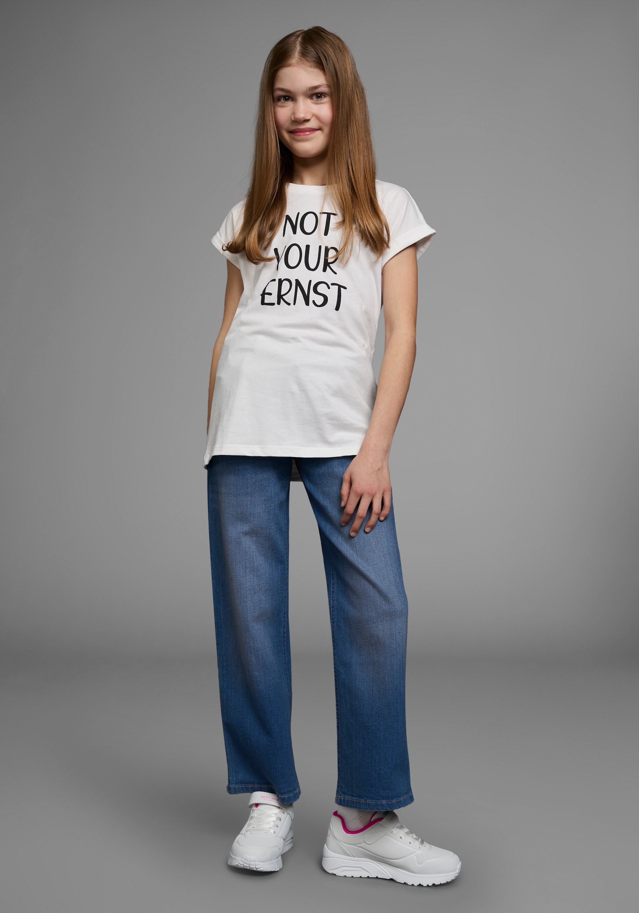 KIDSWORLD T-Shirt »NOT YOUR ERNST«, Kurzarm, bedruckt, Rundhalsausschnitt, aus Baumwolle