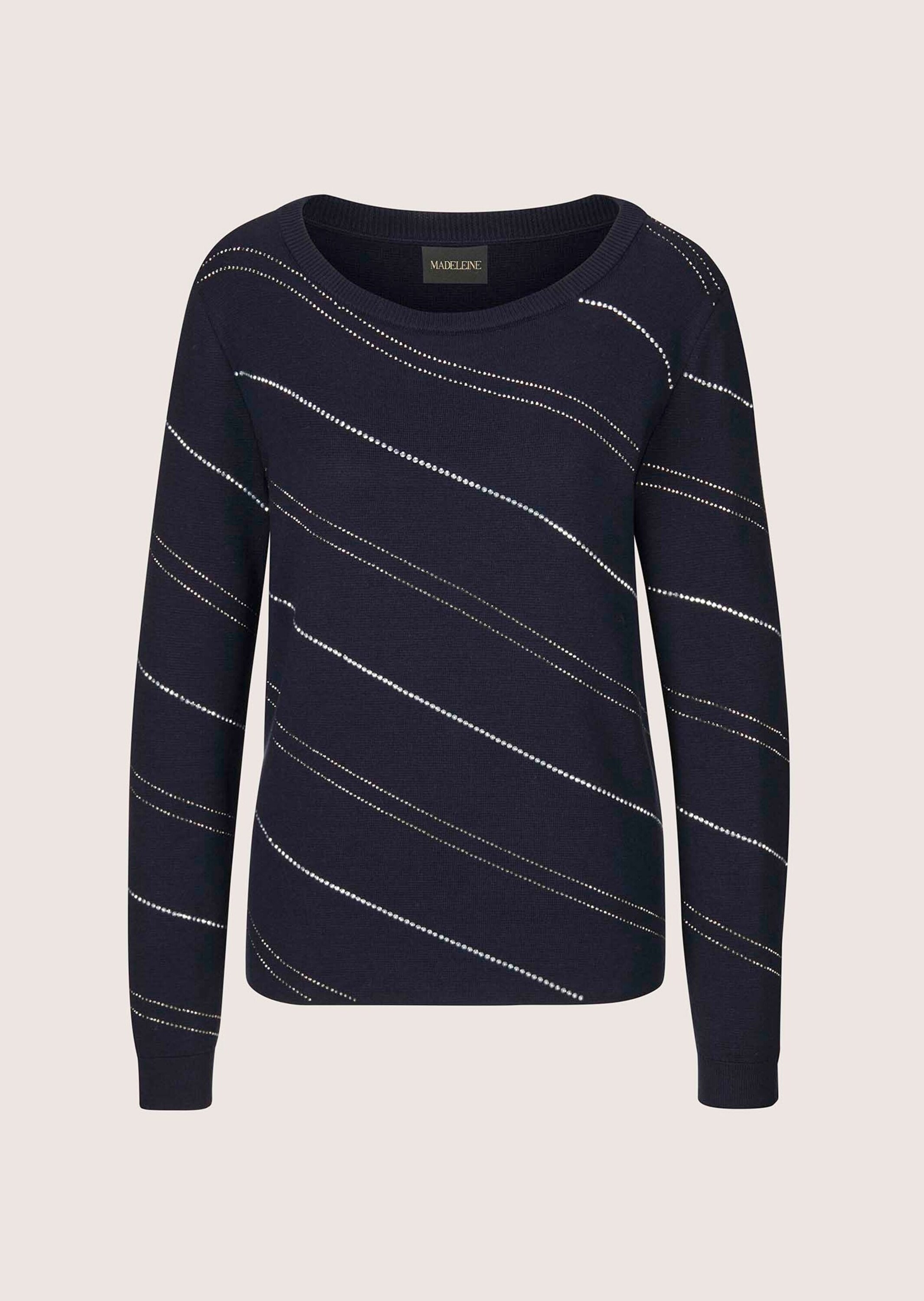 MADELEINE "Pullover Langarm Glitzerpullover, Feinstrick"