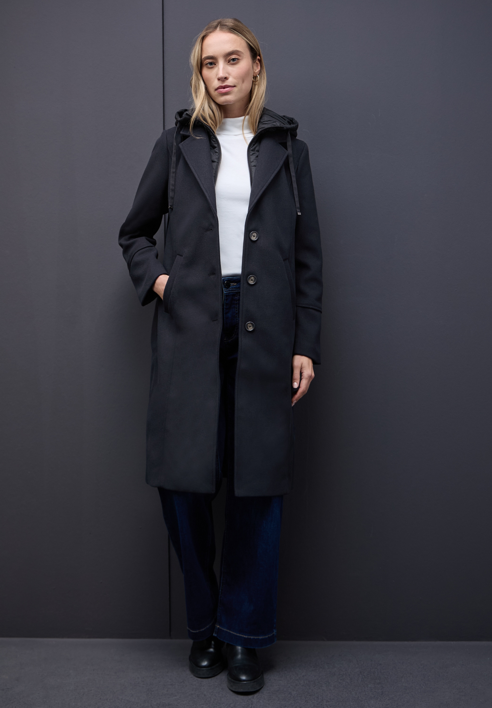 STREET ONE Outdoorjacke mit Kapuze mit Kapuze