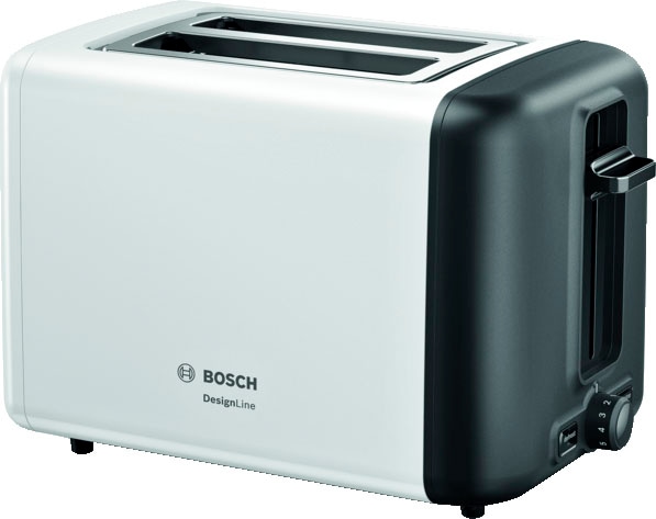 BOSCH Toaster »TAT3P421DE DesignLine«, 2 kurze Schlitze, für 2 Scheiben, 970 W