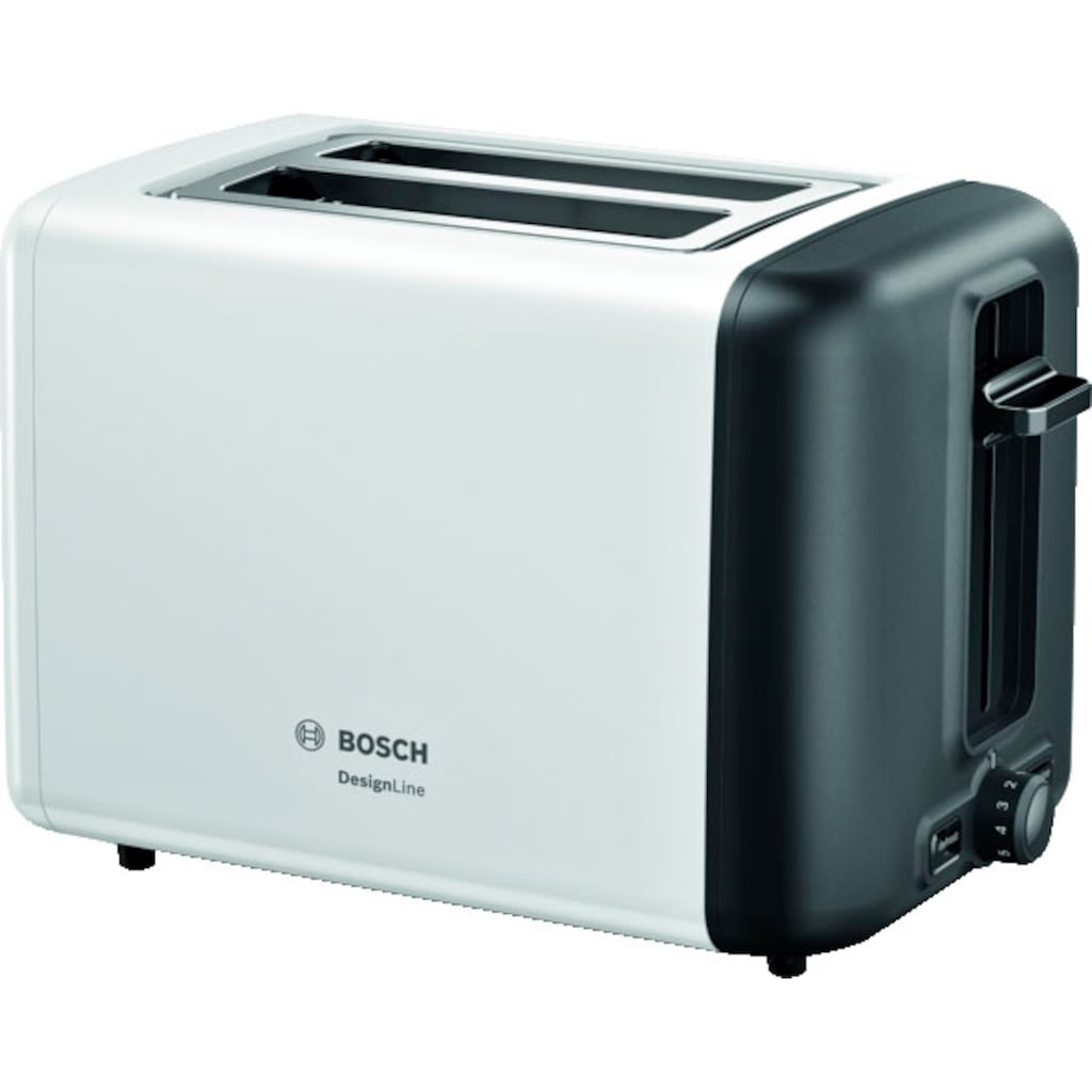 BOSCH Toaster »TAT3P421DE DesignLine«, 2 kurze Schlitze, für 2 Scheiben, 970 W