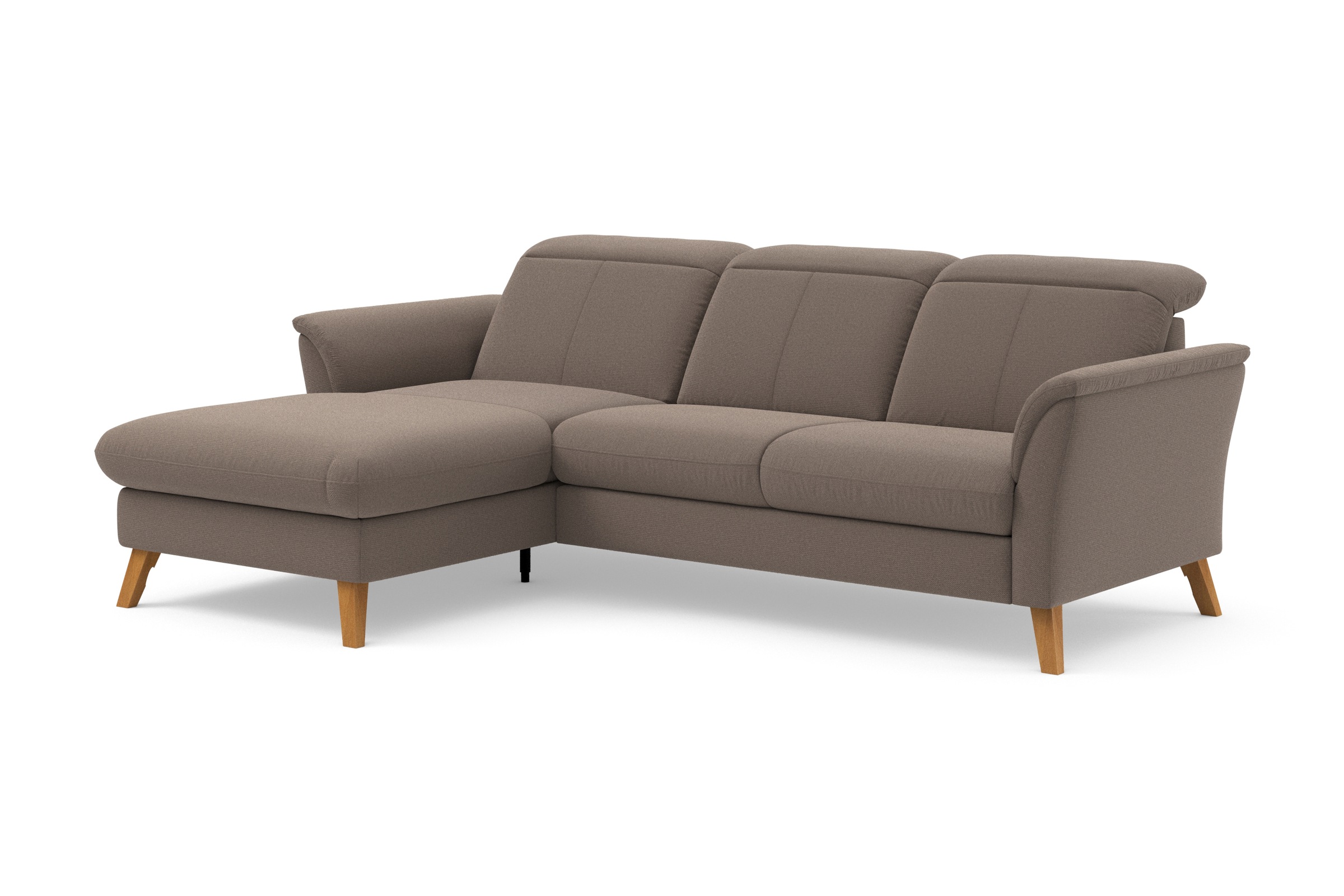 Ecksofa SIT & MORE "Romero L-Form", grau (taupe), B:245cm H:91cm T:178cm, 90% Polyester 10%Polyamid, Sofas, Ecksofa, wahlweise mit oder ohne Relax-Funktion, Bettfunktion, Bettkasten 8