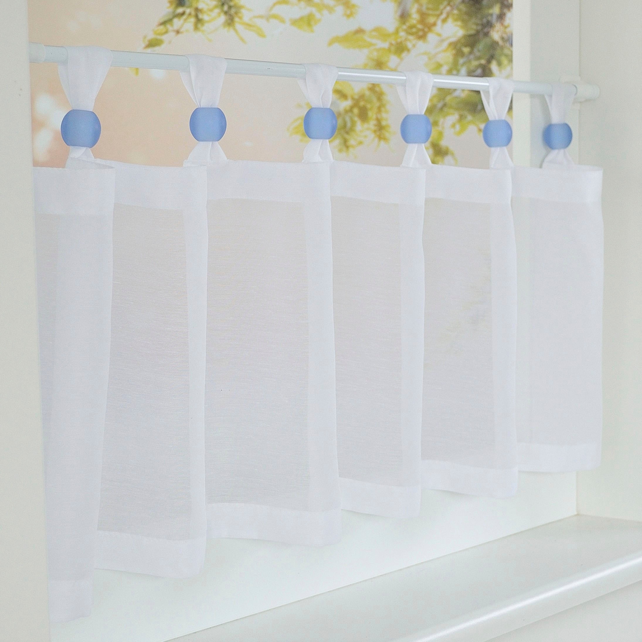 Kutti Gardinenbefestigungen Ersatzteile »Acrylkugel, Schlaufenkugel, Ø 25 mm« Deko für Raffrollos und Scheibengardinen