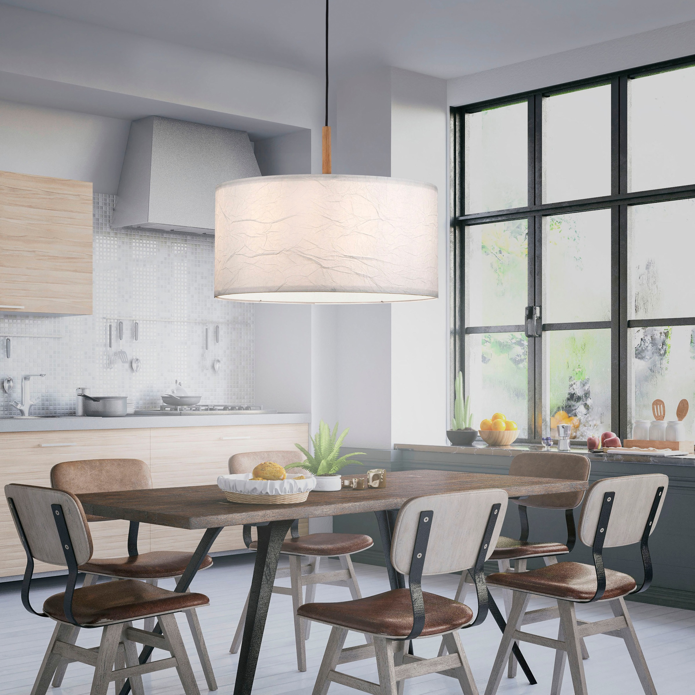 JUST LIGHT Pendelleuchte »GREEN SOFI«, 1 flammig, Leuchtmittel E27 | ohne Leuchtmittel