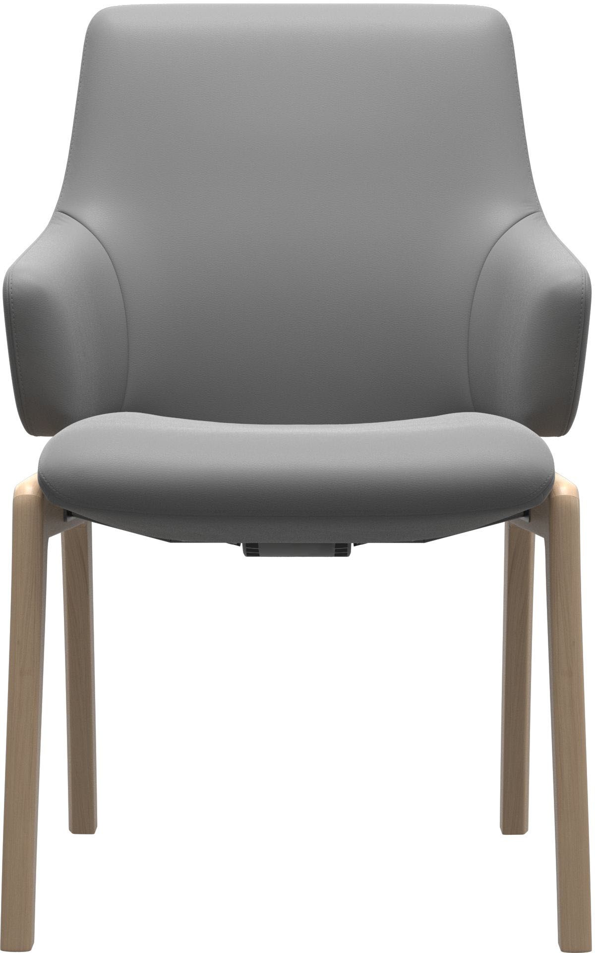 Stressless® Polsterstuhl »Laurel«, Leder BATICK, Low Back mit Armlehne, Größe L, mit abgerundeten Beinen in Schwarz