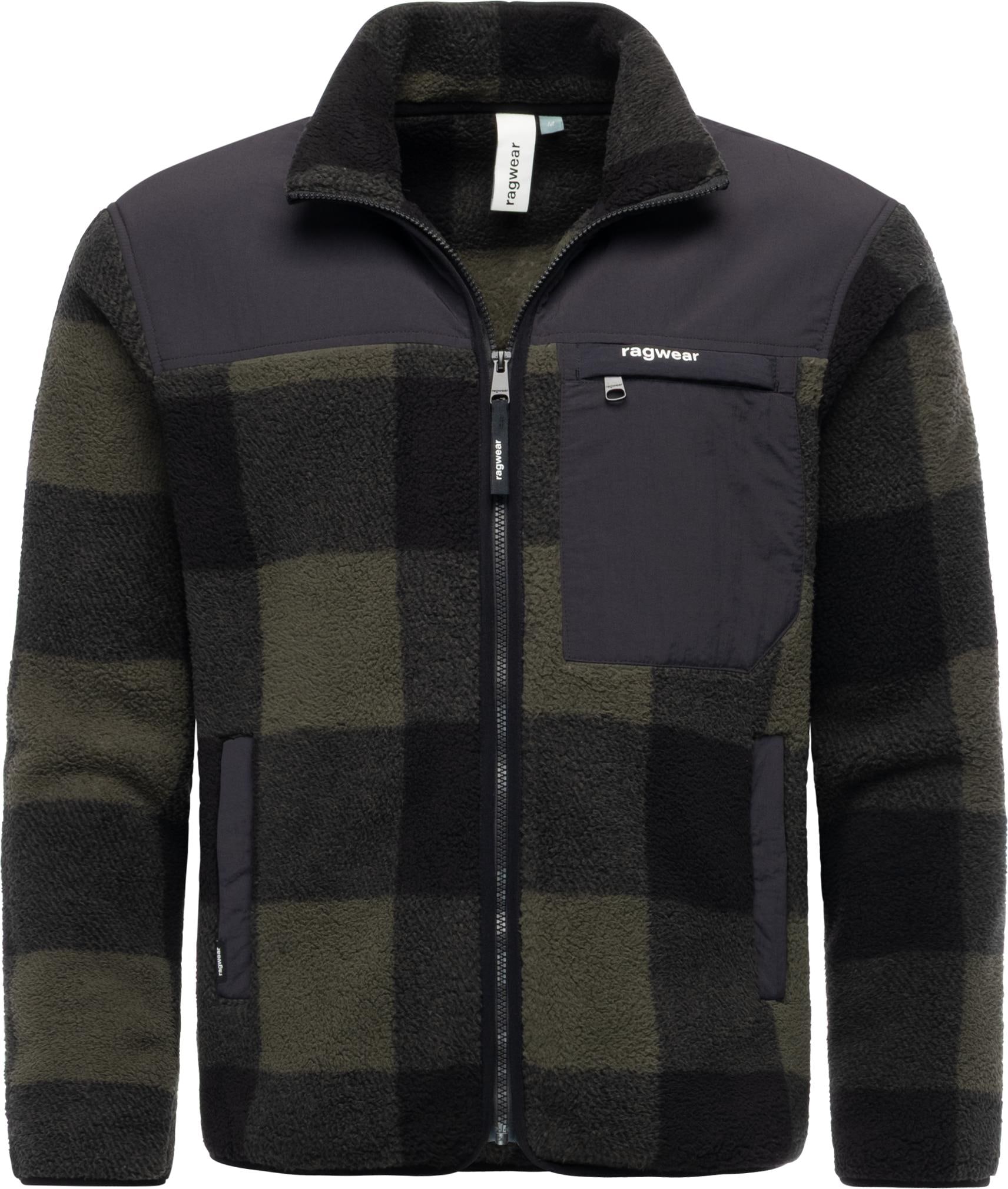 Ragwear Plüschjacke "Cherior" ohne Kapuze Kuschelig weiche Herren Fleecejac günstig online kaufen