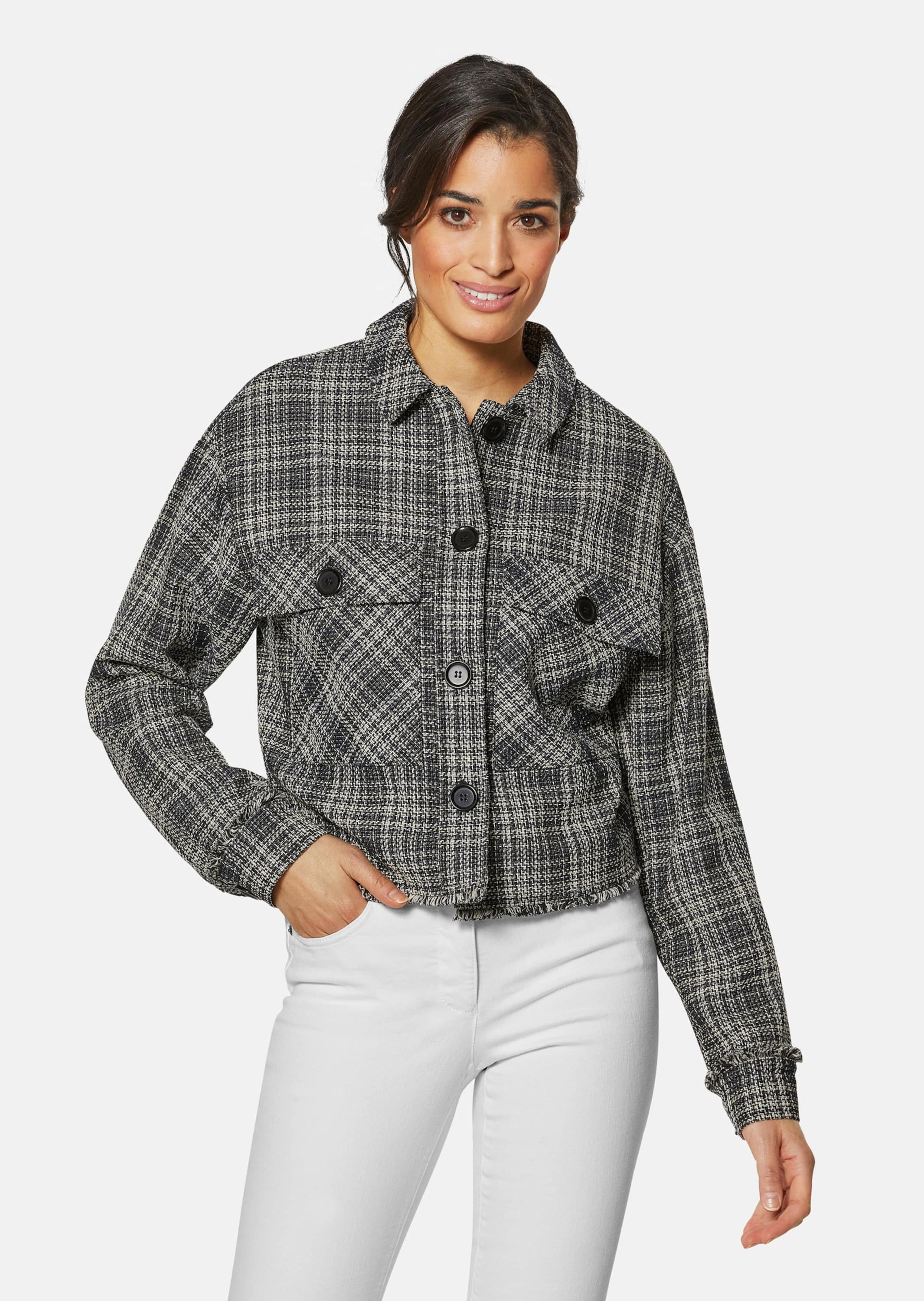 Thumbnail - MADELEINE Kurzblazer "Blazer Kurzer Karoblazer"