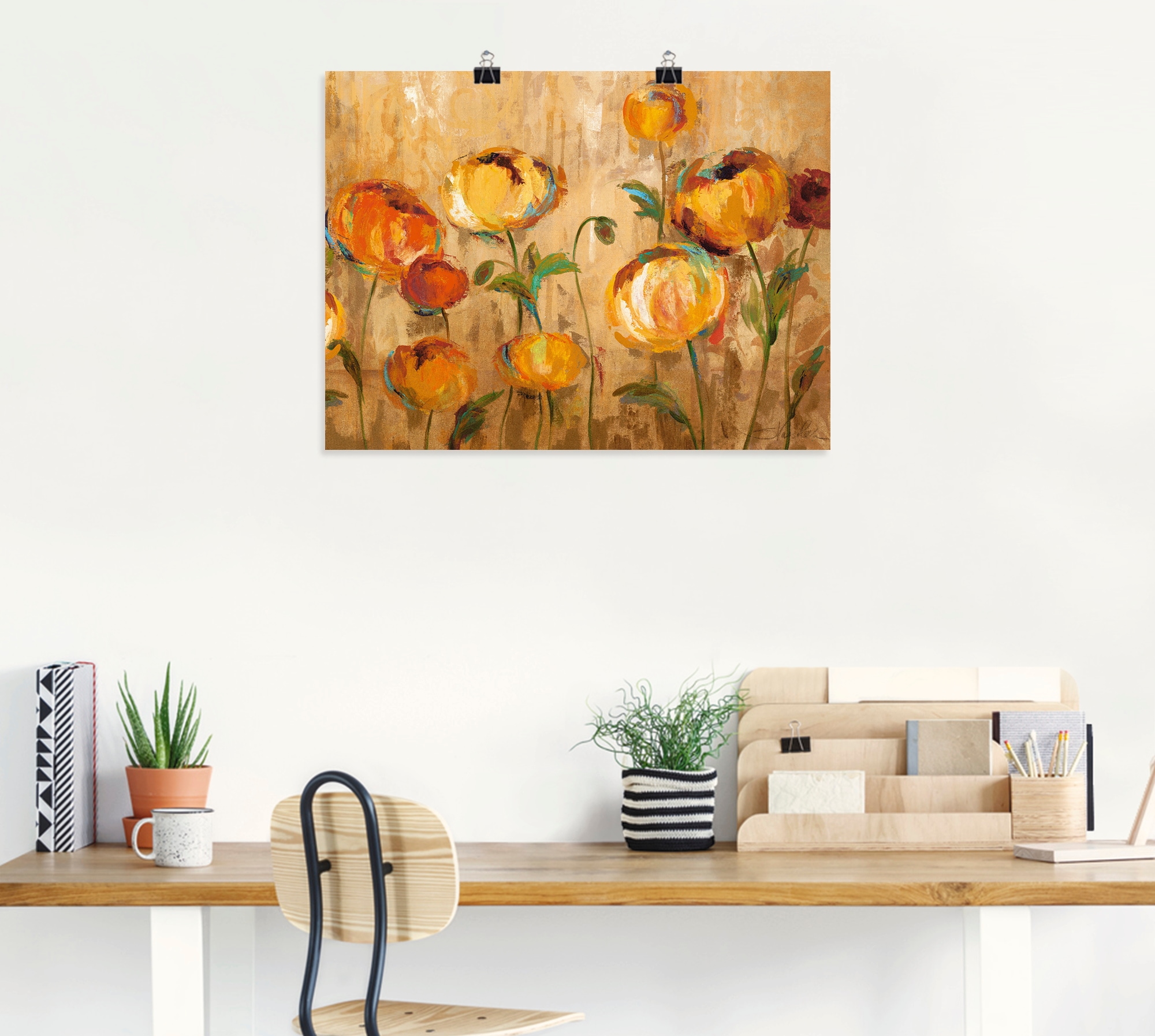 Artland Wandbild »Freudige Ranunkel«, Blumen, (1 St.), als Leinwandbild, Poster in verschied. Größen