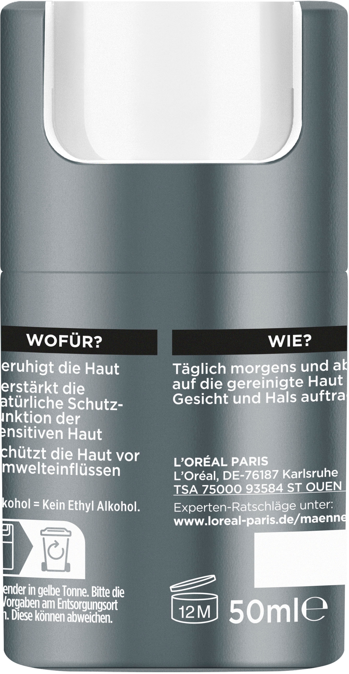 L'ORÉAL PARIS MEN EXPERT Gesichtsgel »Magnesium Defense Pflege«, mit hoher Wirksamkeit