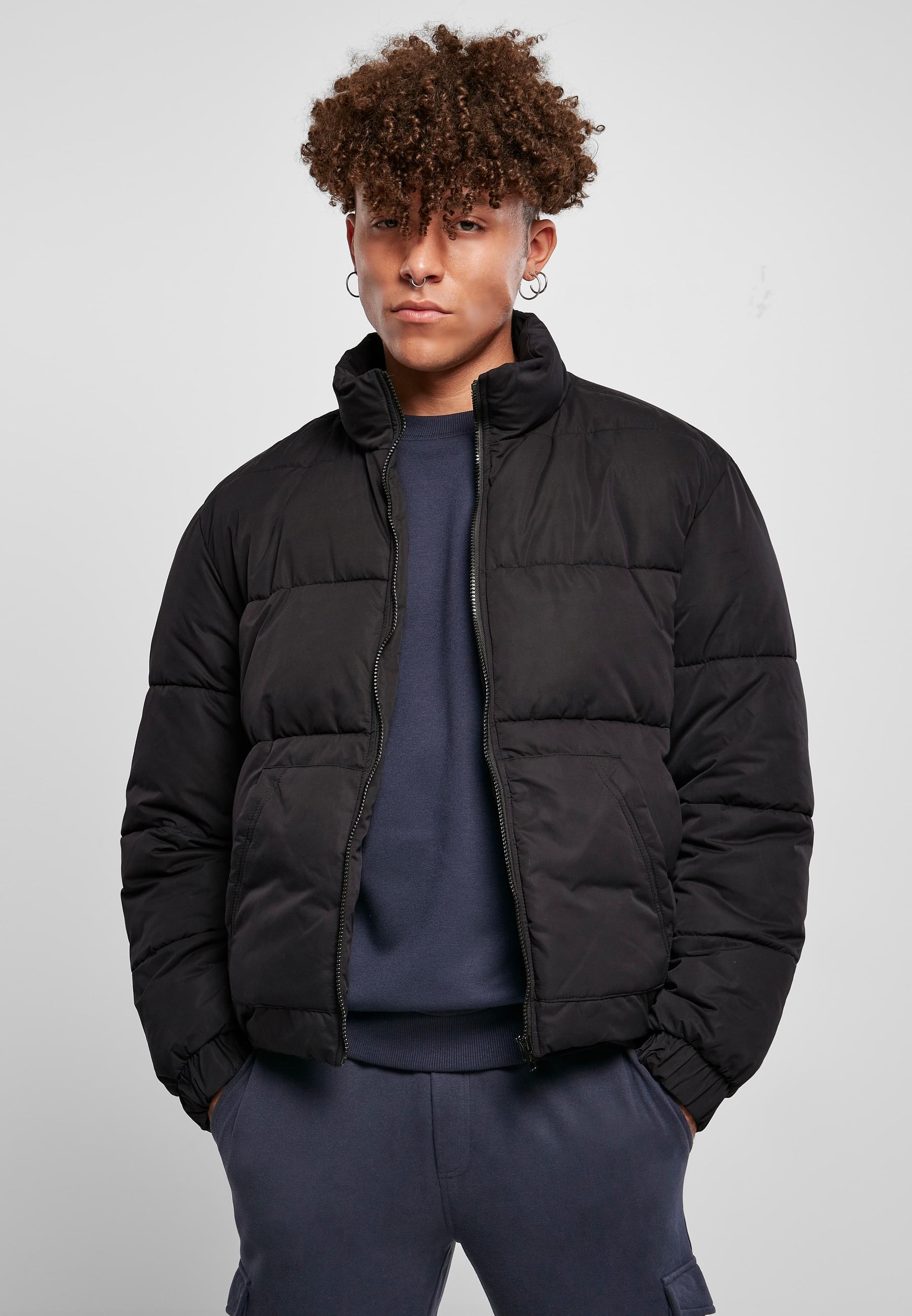 URBAN CLASSICS Winterjacke »Urban Classics Herren Cropped Down Jacket«, (1 St.), ohne Kapuze
