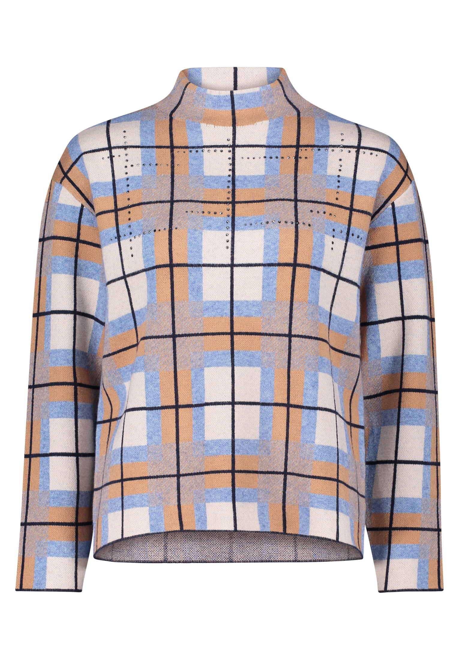 Betty Barclay Strickpullover »Betty Barclay Strickpullover kariert«, (1 tlg.), Hotfix