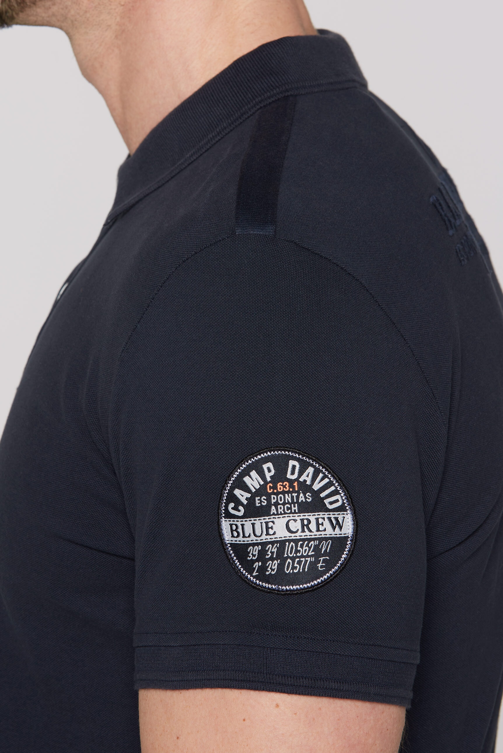 CAMP DAVID Poloshirt, aus Baumwolle