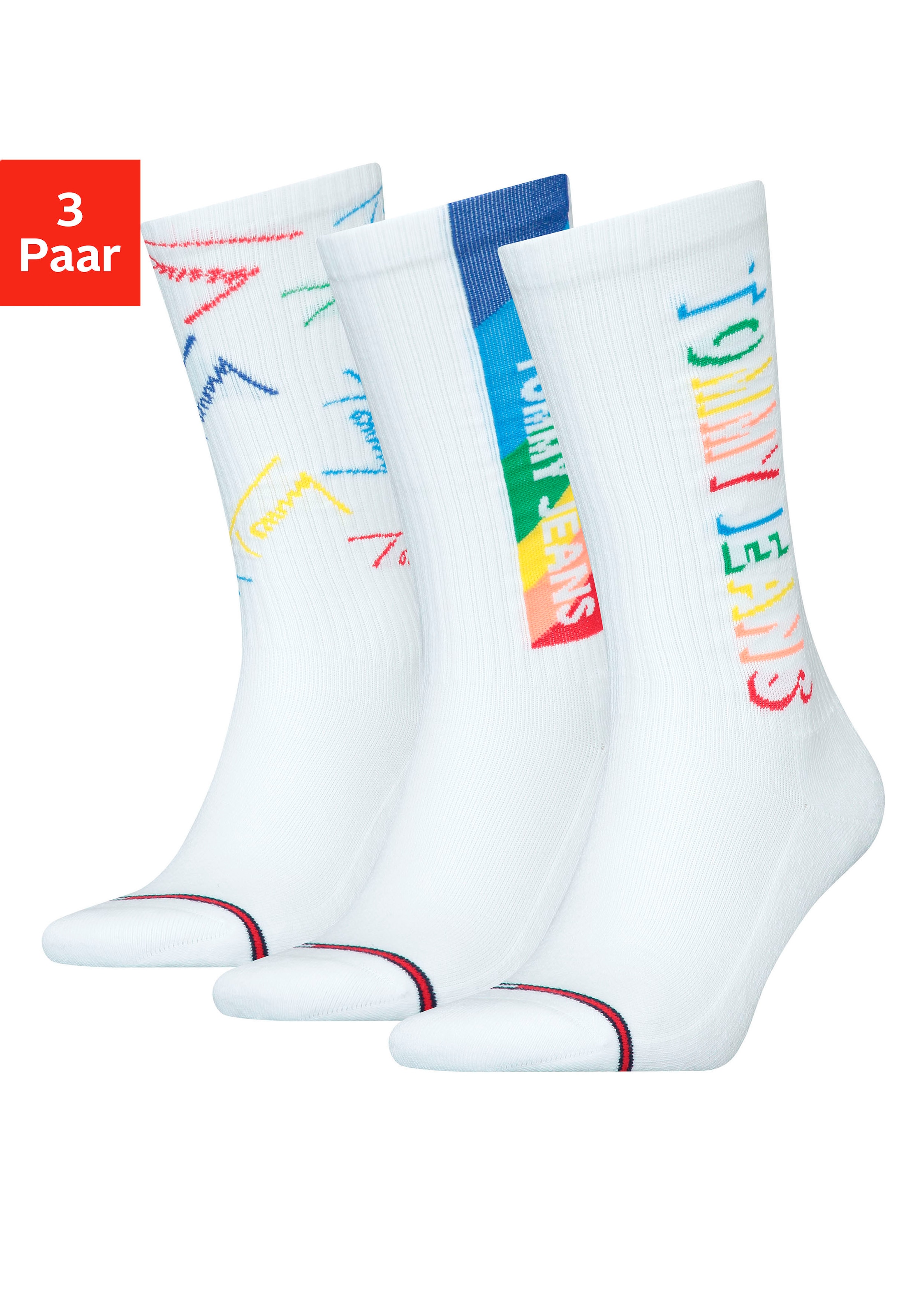 Tommy Hilfiger Socken, (3 Paar), bestellen | Markennamen mit eingestricktem BAUR online
