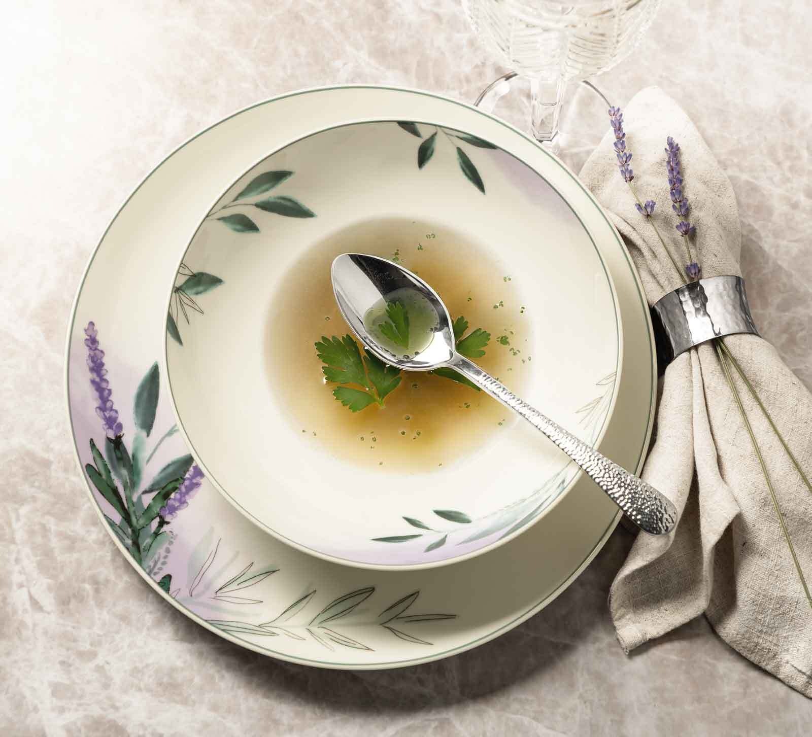 Seltmann Weiden Geschirr-Set »Tafelservice Savona Provence 12er Set bunt-beige« Spülmaschinenfest, Mikrowellensicher, Ofenfest